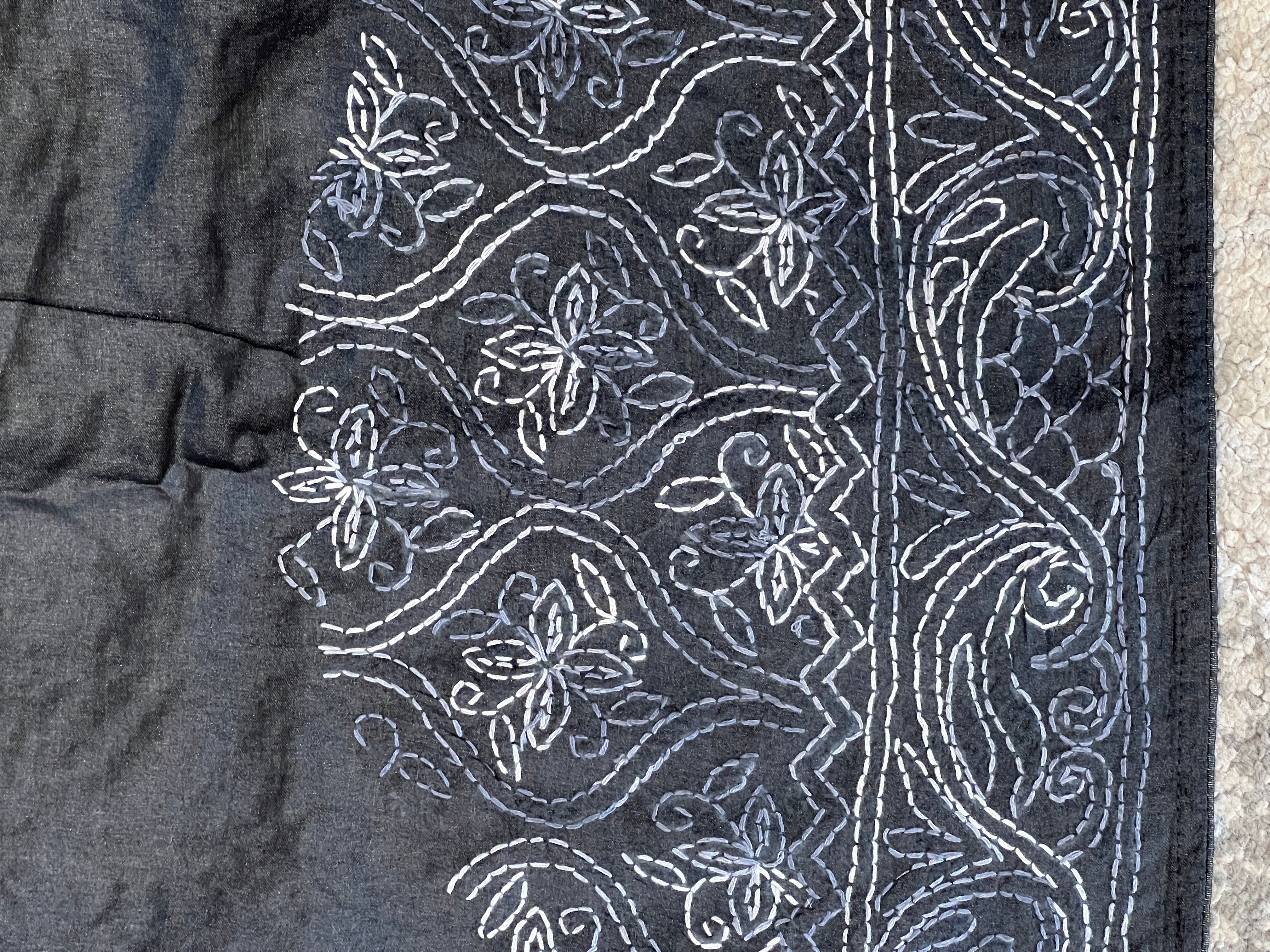 Hand Kantha Weaved Tussar Saree | SBS1236