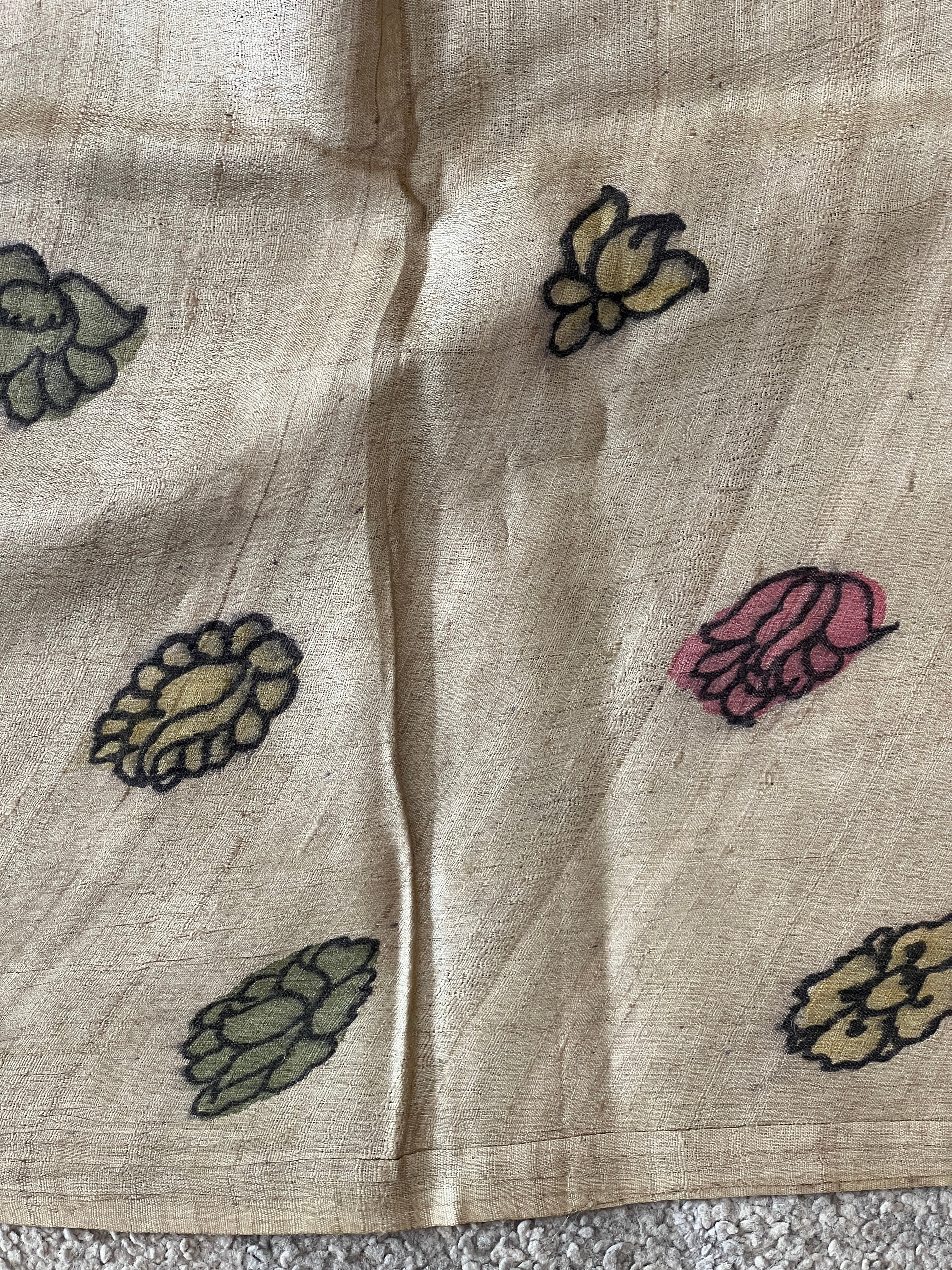 Pen Kalamkari Detailed Pure Tussar Saree | SBS1266