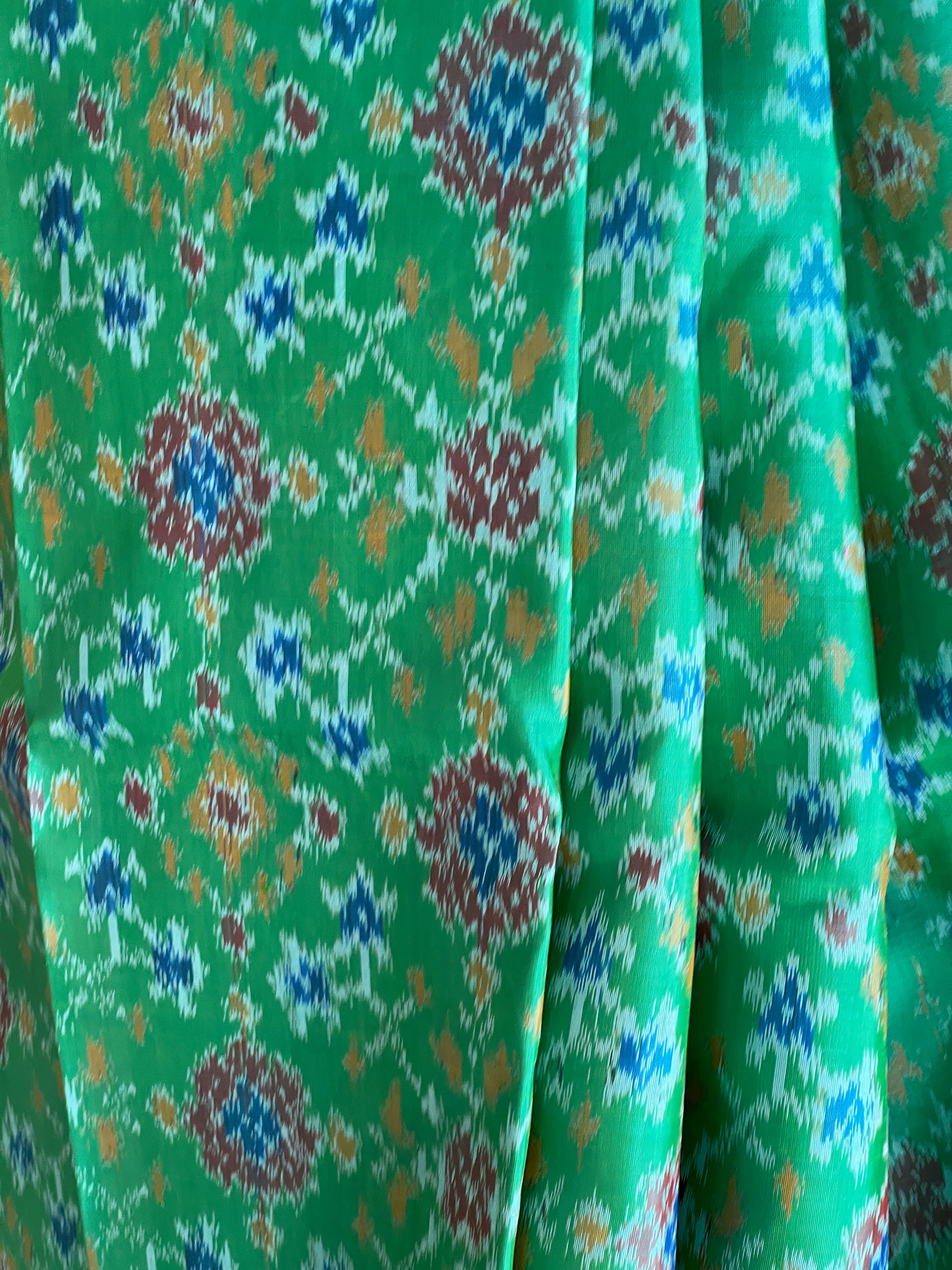 Ikat Weaving Pattern Kanchipuram Saree | AK122