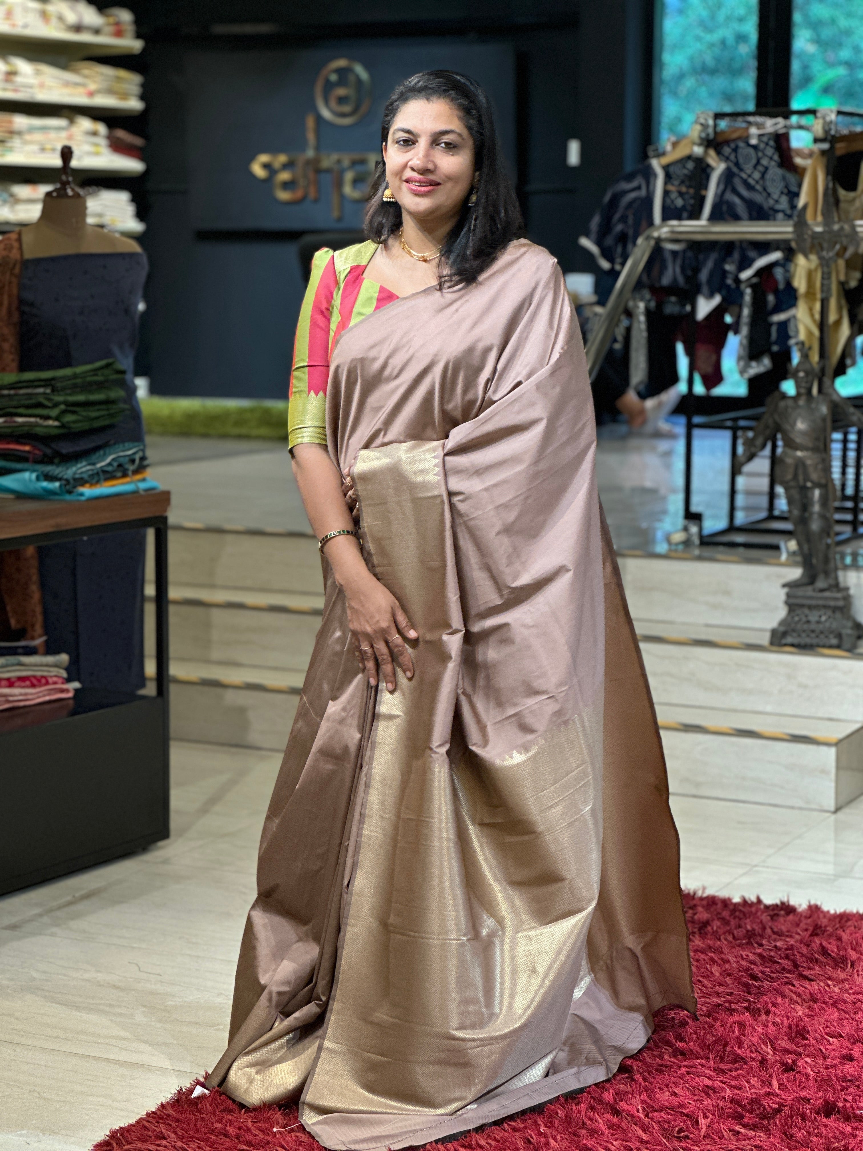 Zari Woven semi Silk Saree | KF174