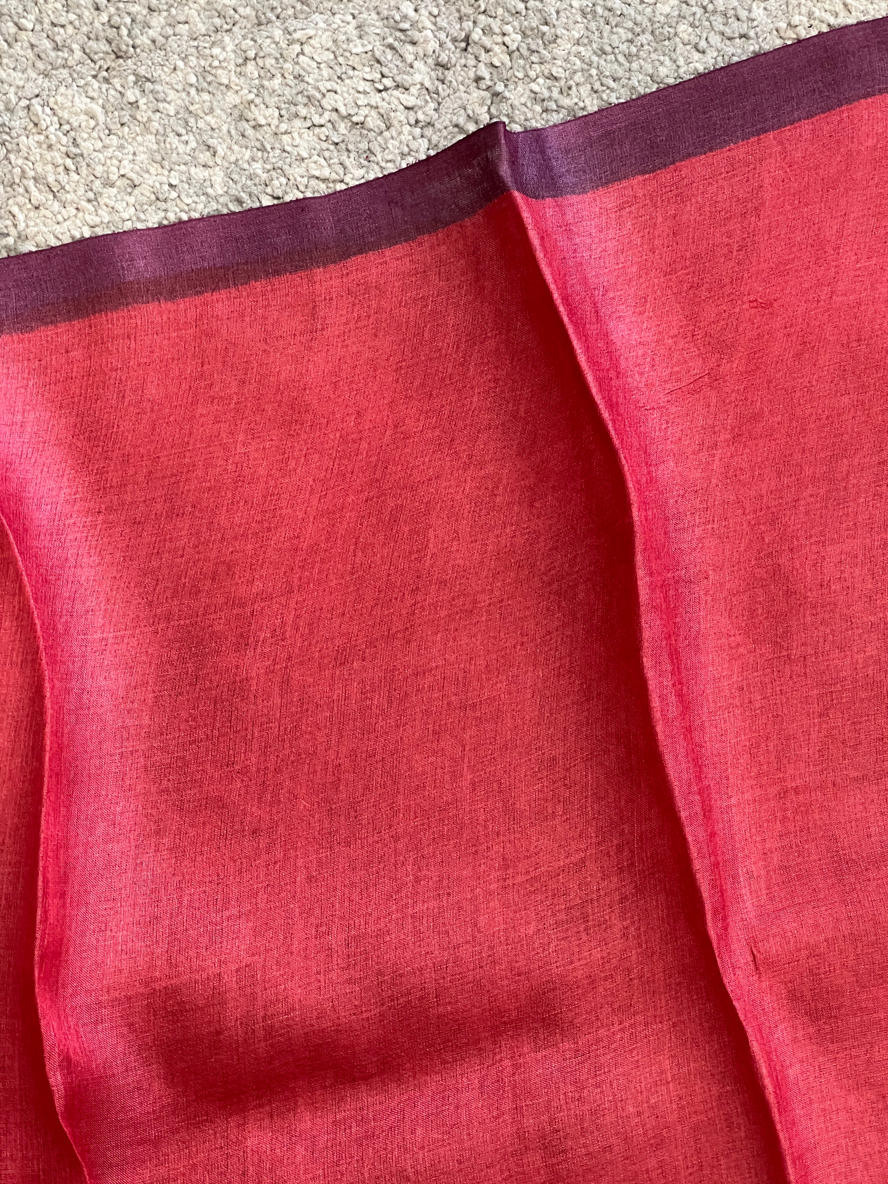 Floral Print Detailed Tussar Saree | SBS1276