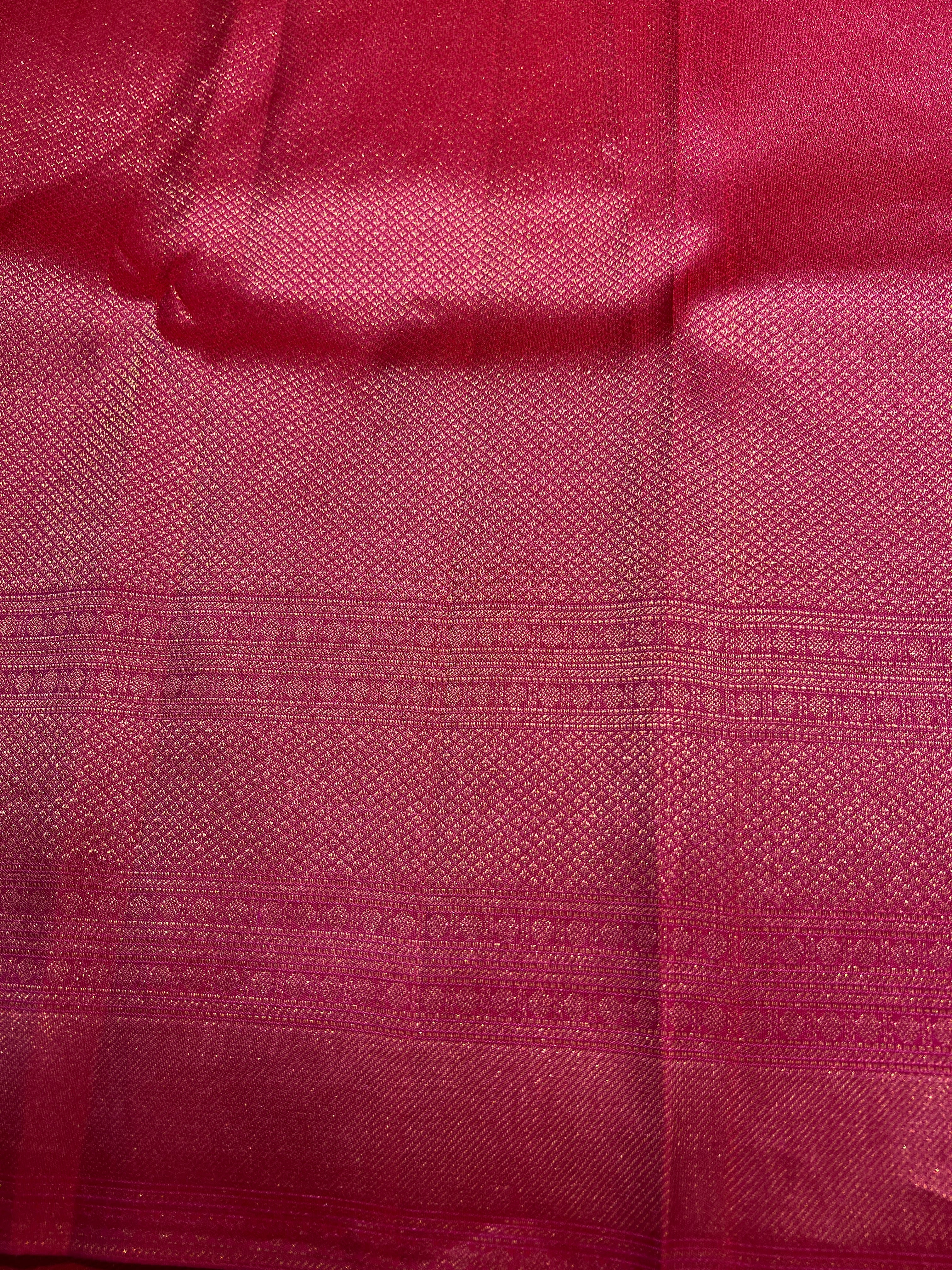 Meenakari Patterned Handloom Kanchipuram Saree | SME138