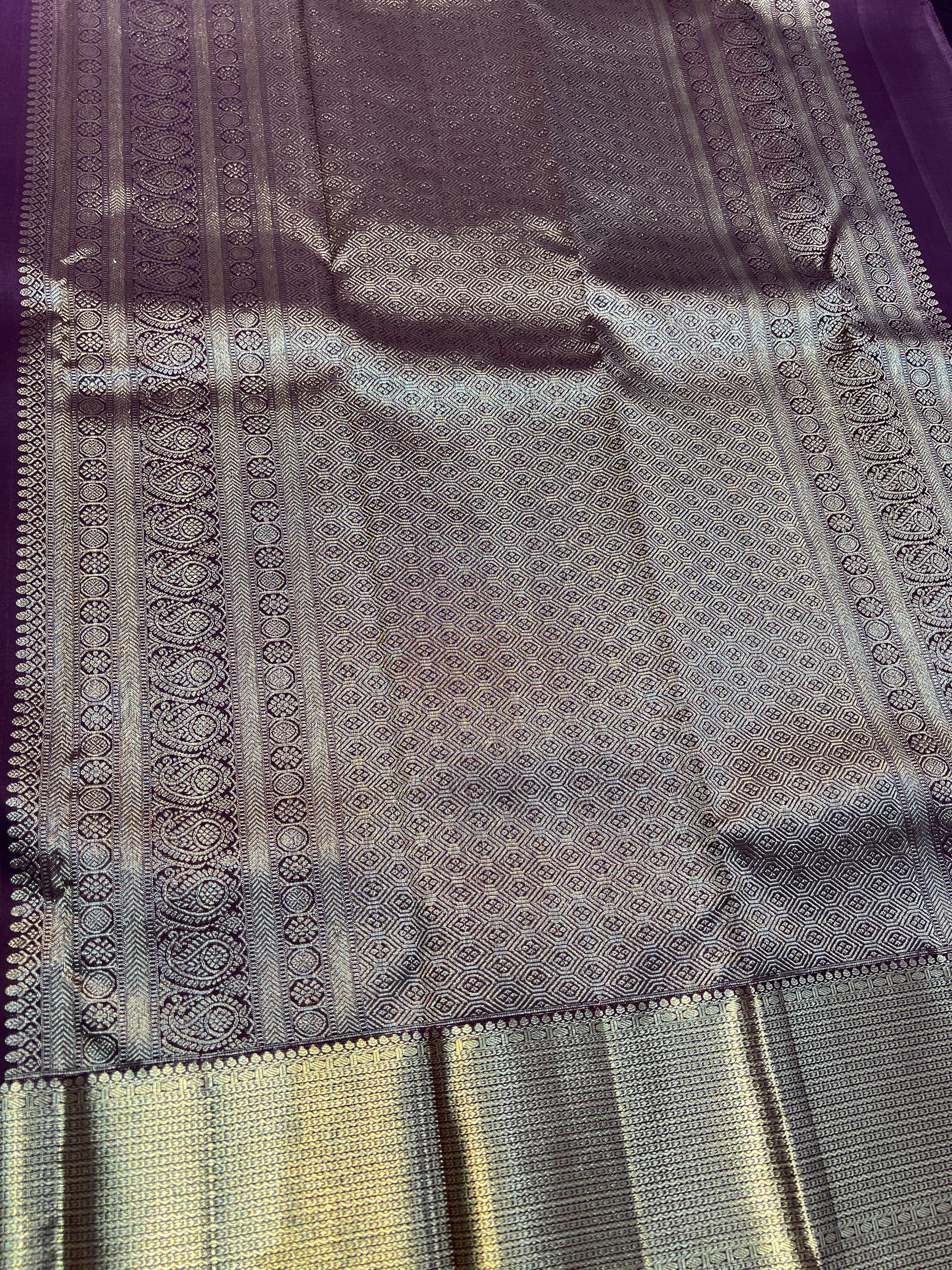 Square Patterned Kanchipuram Saree | OM254