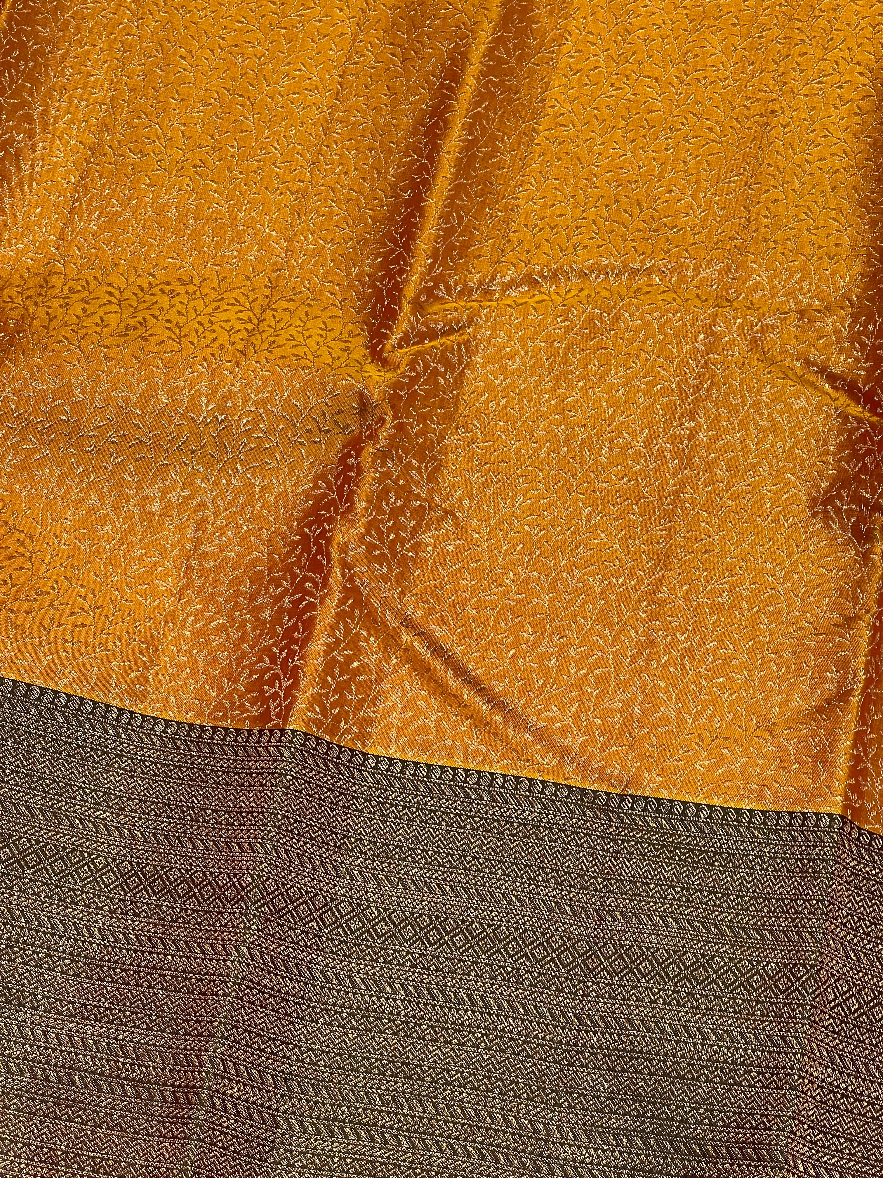 Jaal Pattern With Handloom Kanchipuram Saree | OM243