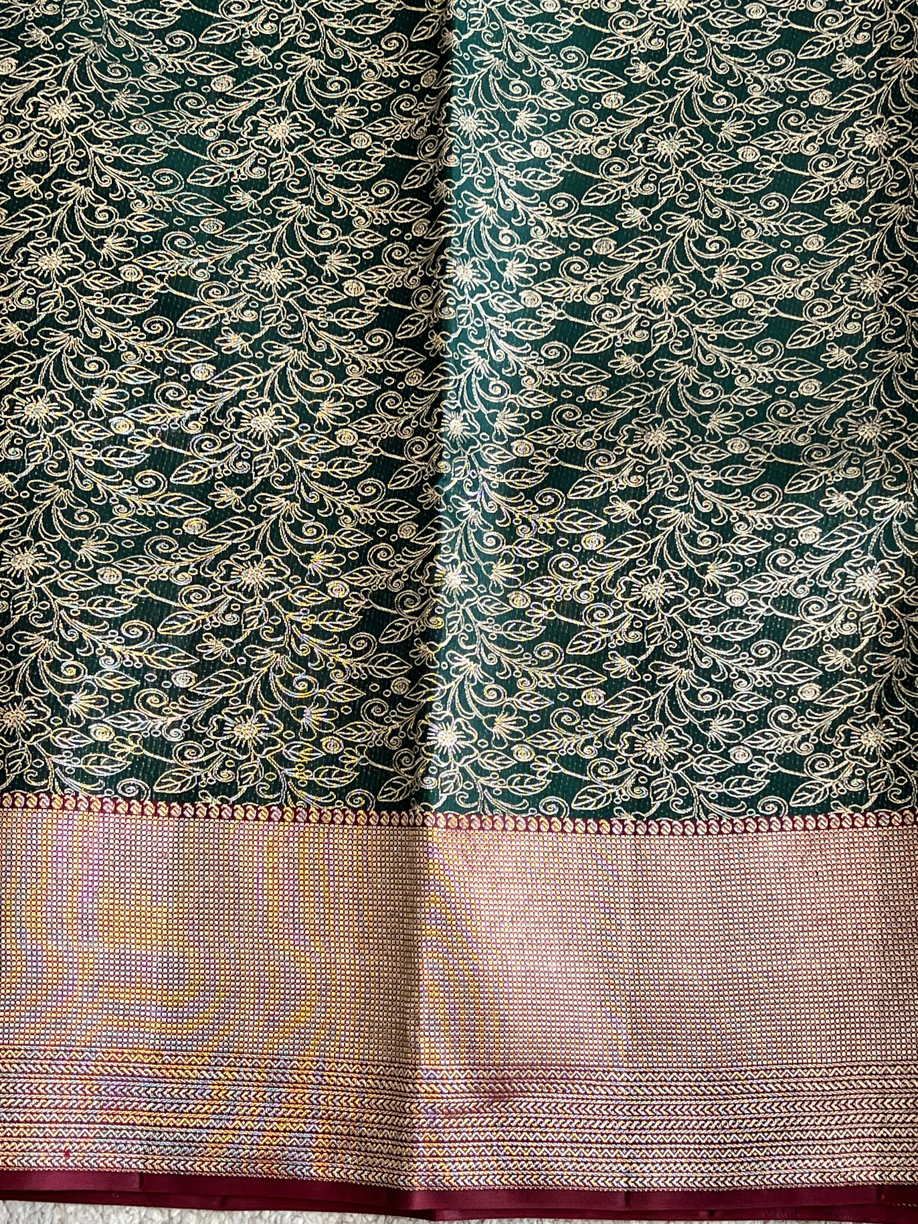 Floral Pattern Kanchipuram Saree | OM242