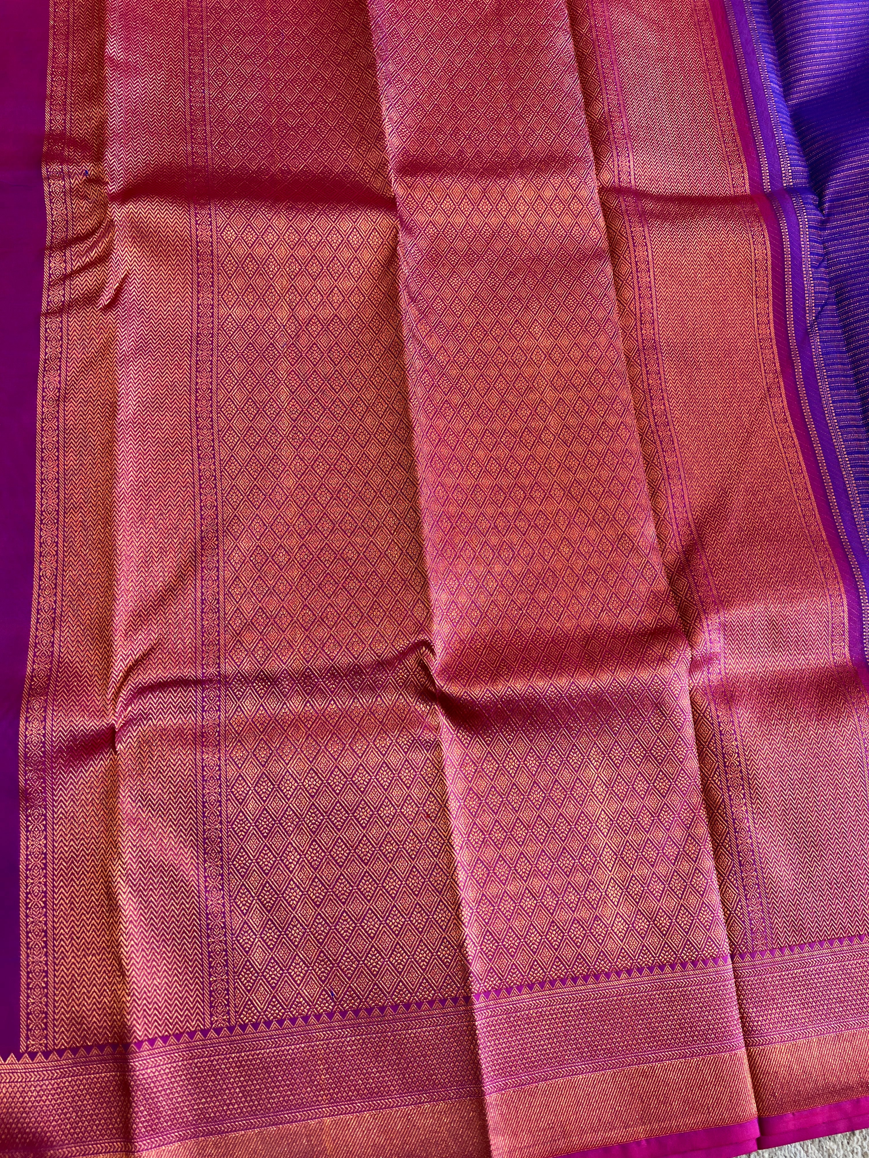 Geometrical Pattern Kanchipuram Saree | OM241