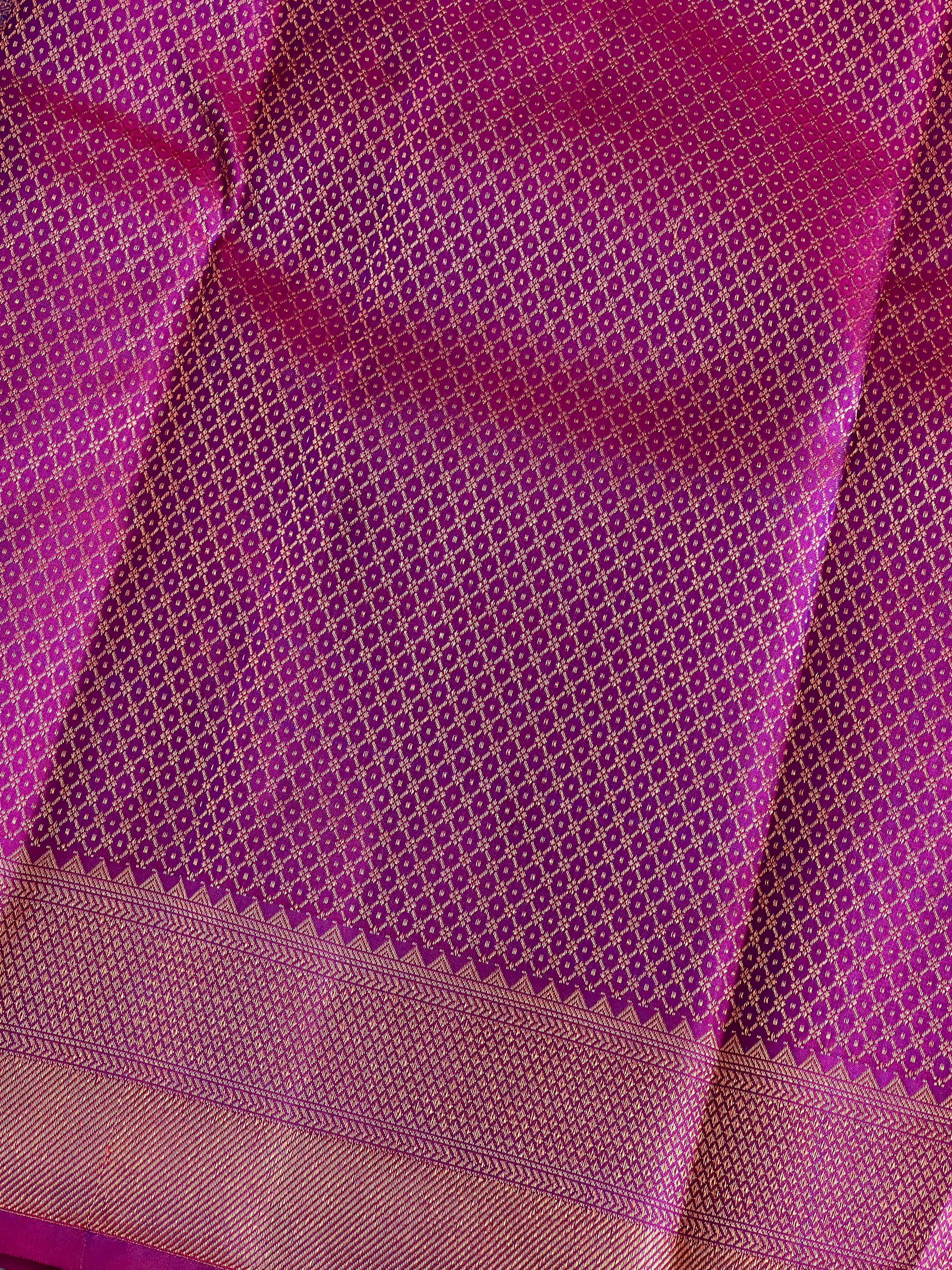 Geometrical Pattern Kanchipuram Saree | OM241