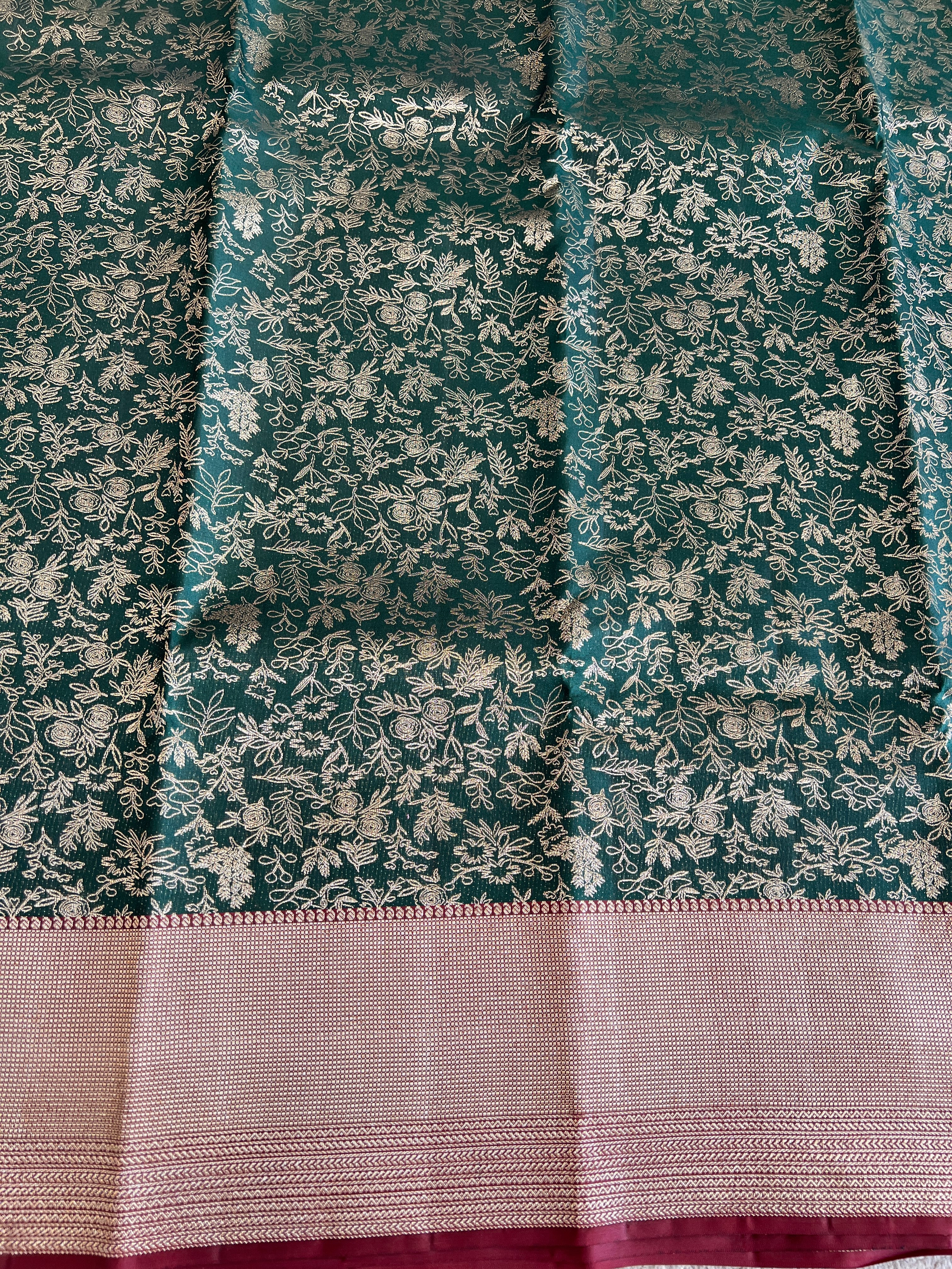 Floral Pattern Kanchipuram Saree | OM240