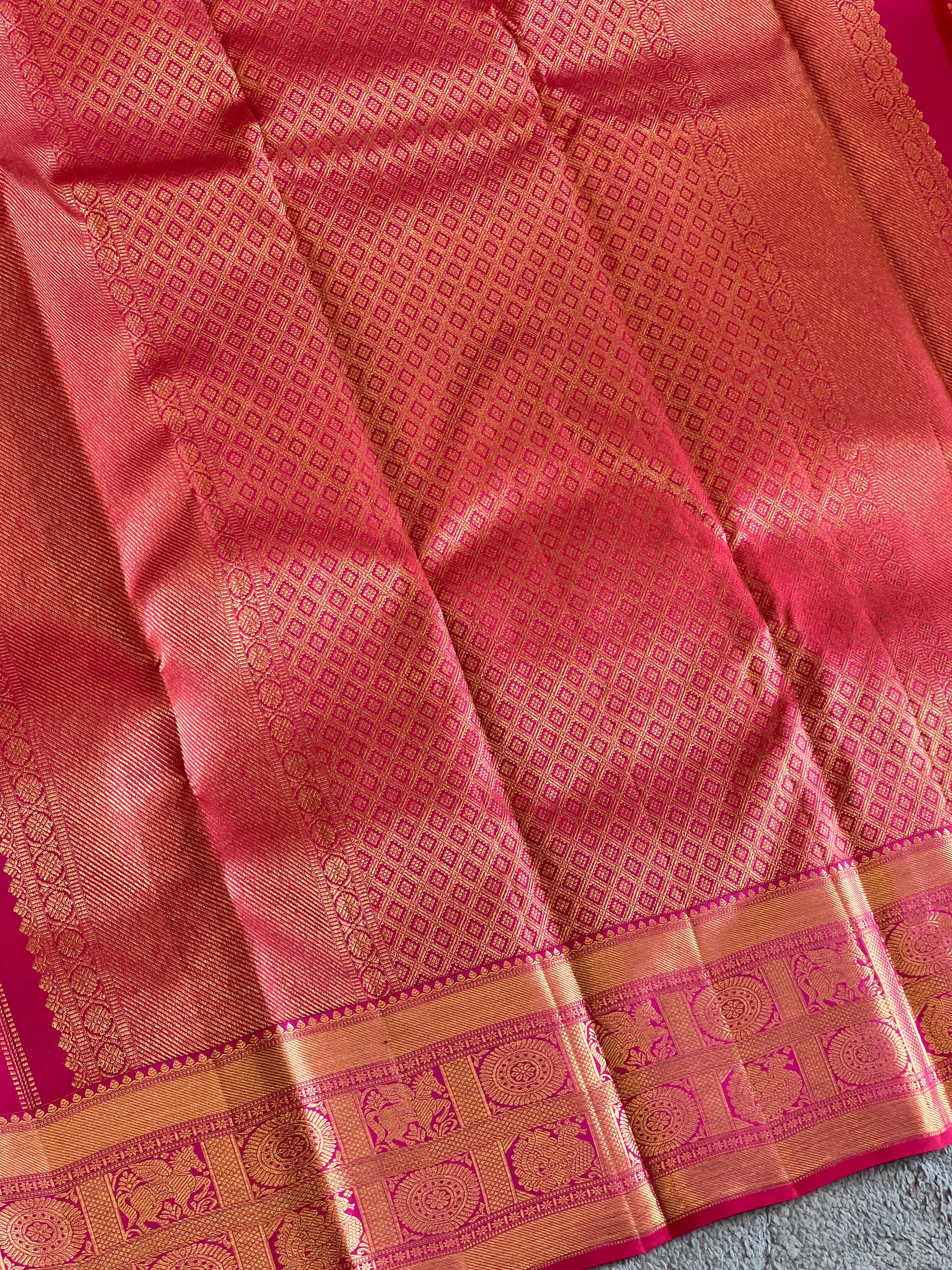 Floral Design Kanchipuram Saree | SME209