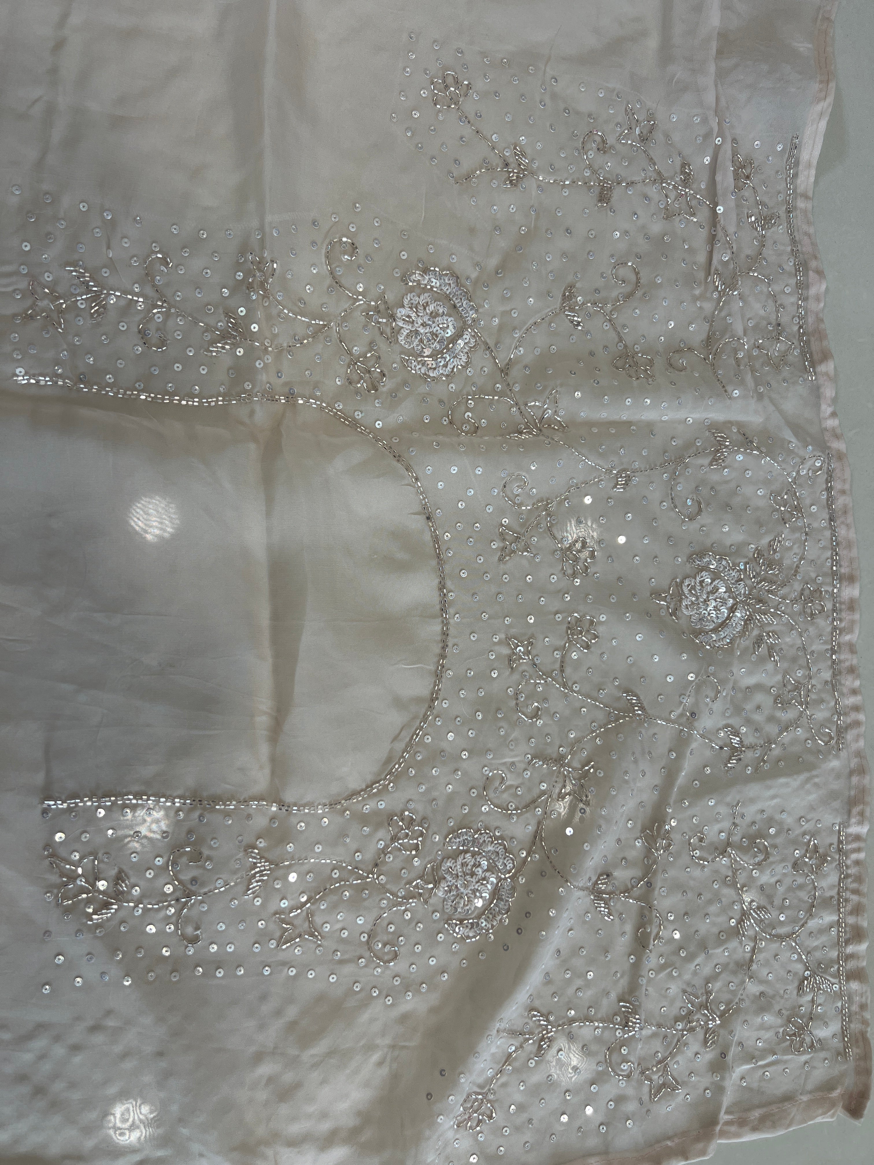 Embroidered Pattern  Organza Saree | SBP783