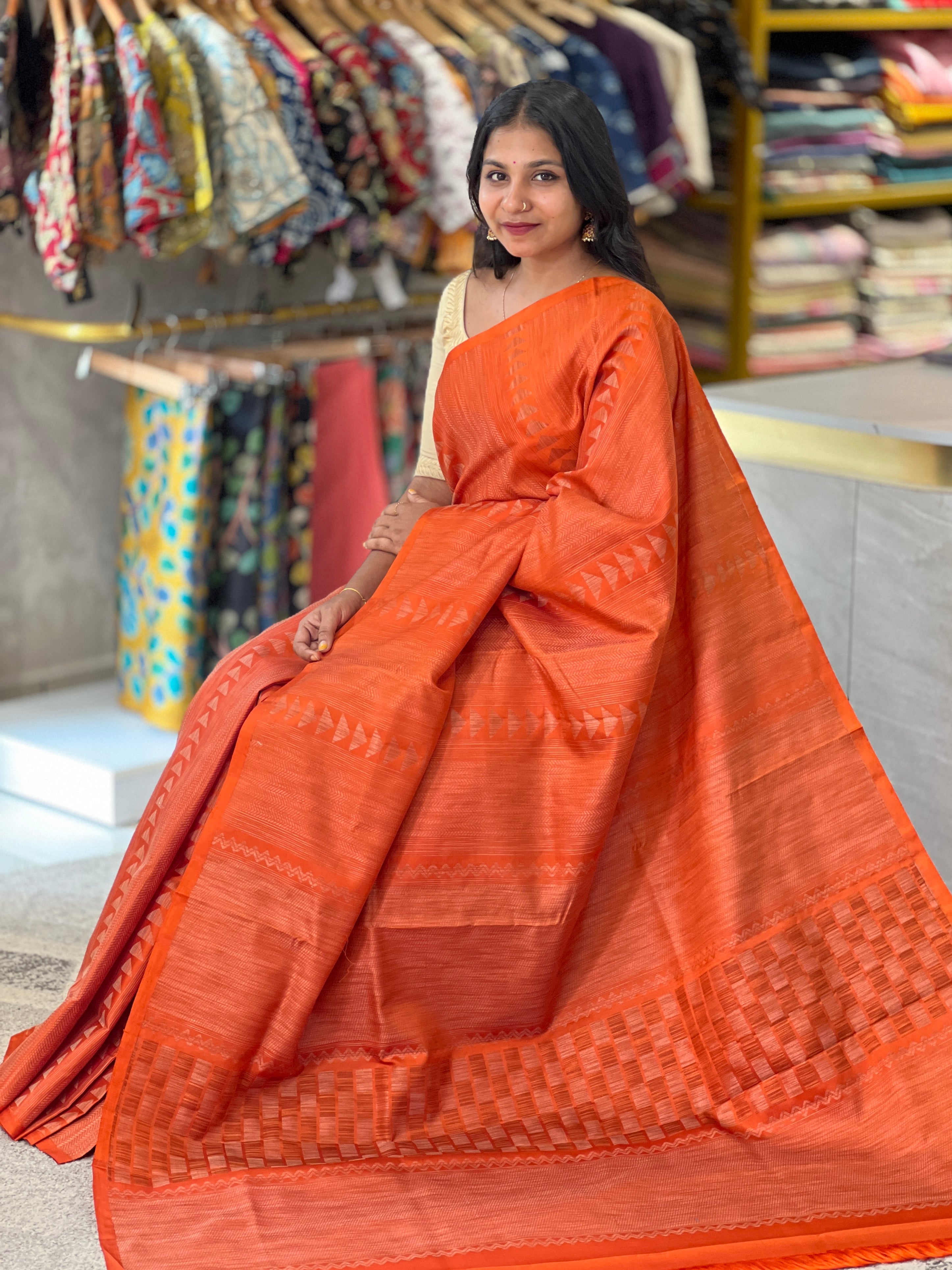Thread Woven Soft Silk Saree | TT264