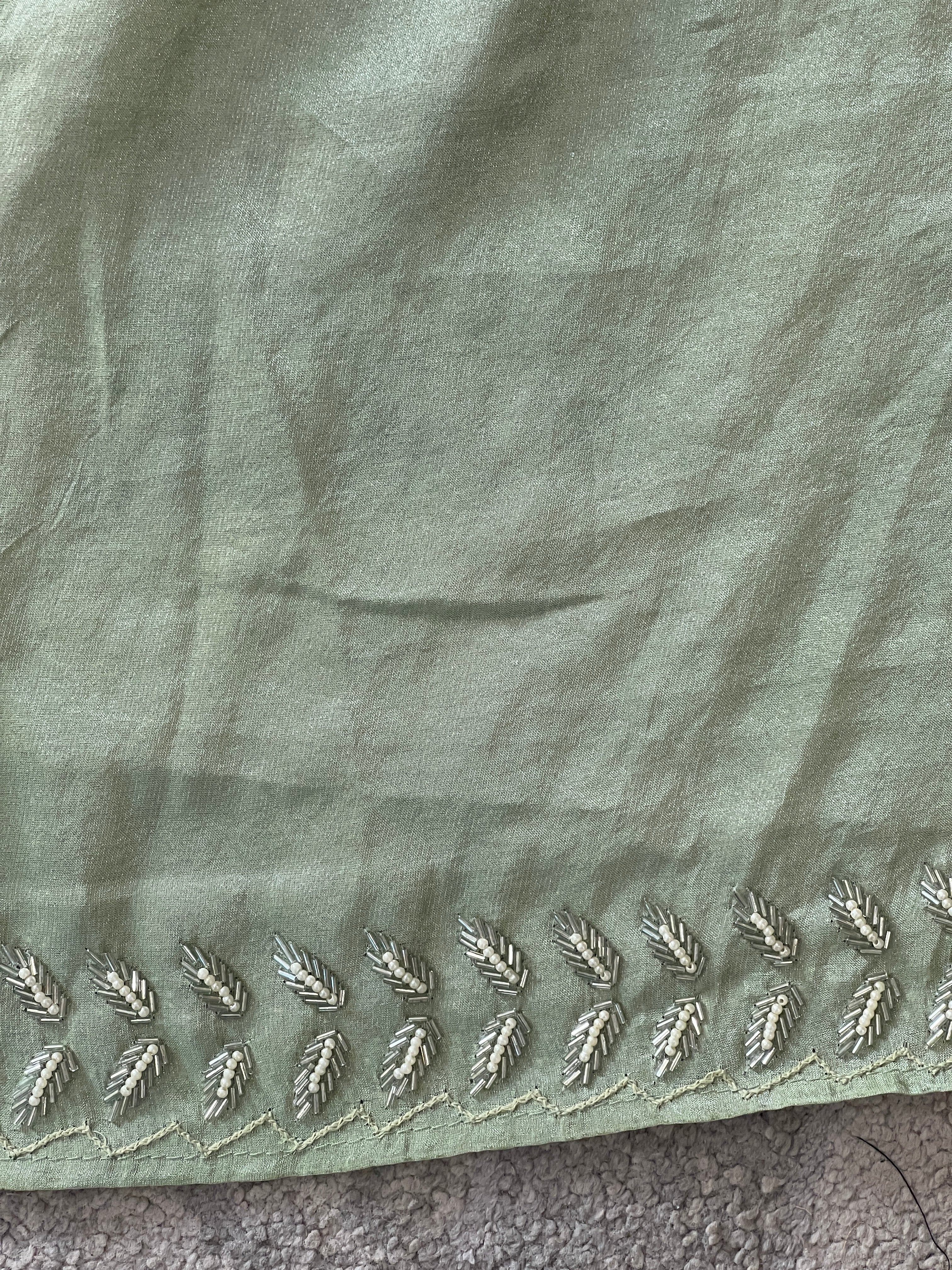 Embroidery Pattern Tissue Silk Saree | SBP779