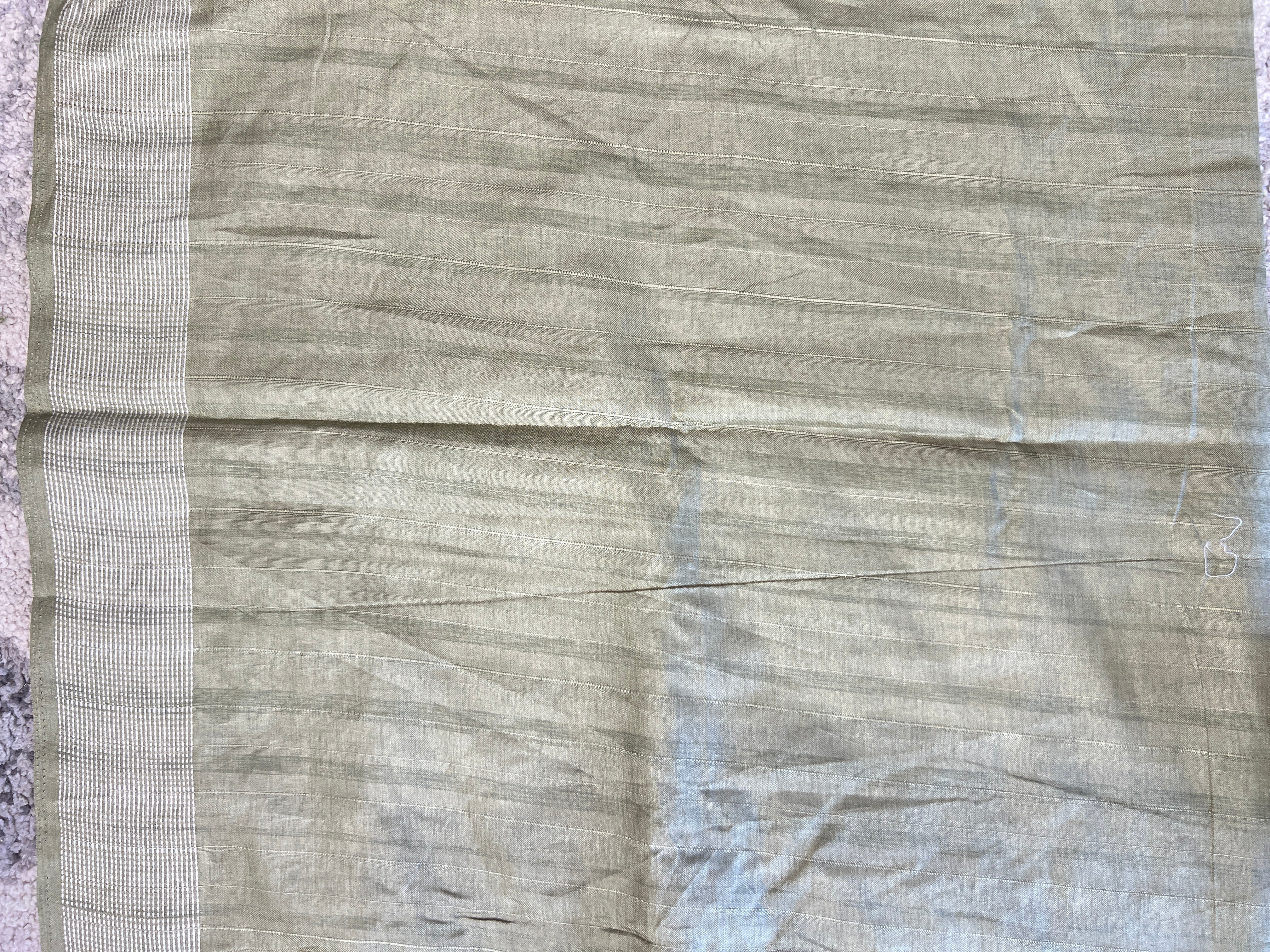 Machine Embroidery Semi Tussar Saree | SUN730