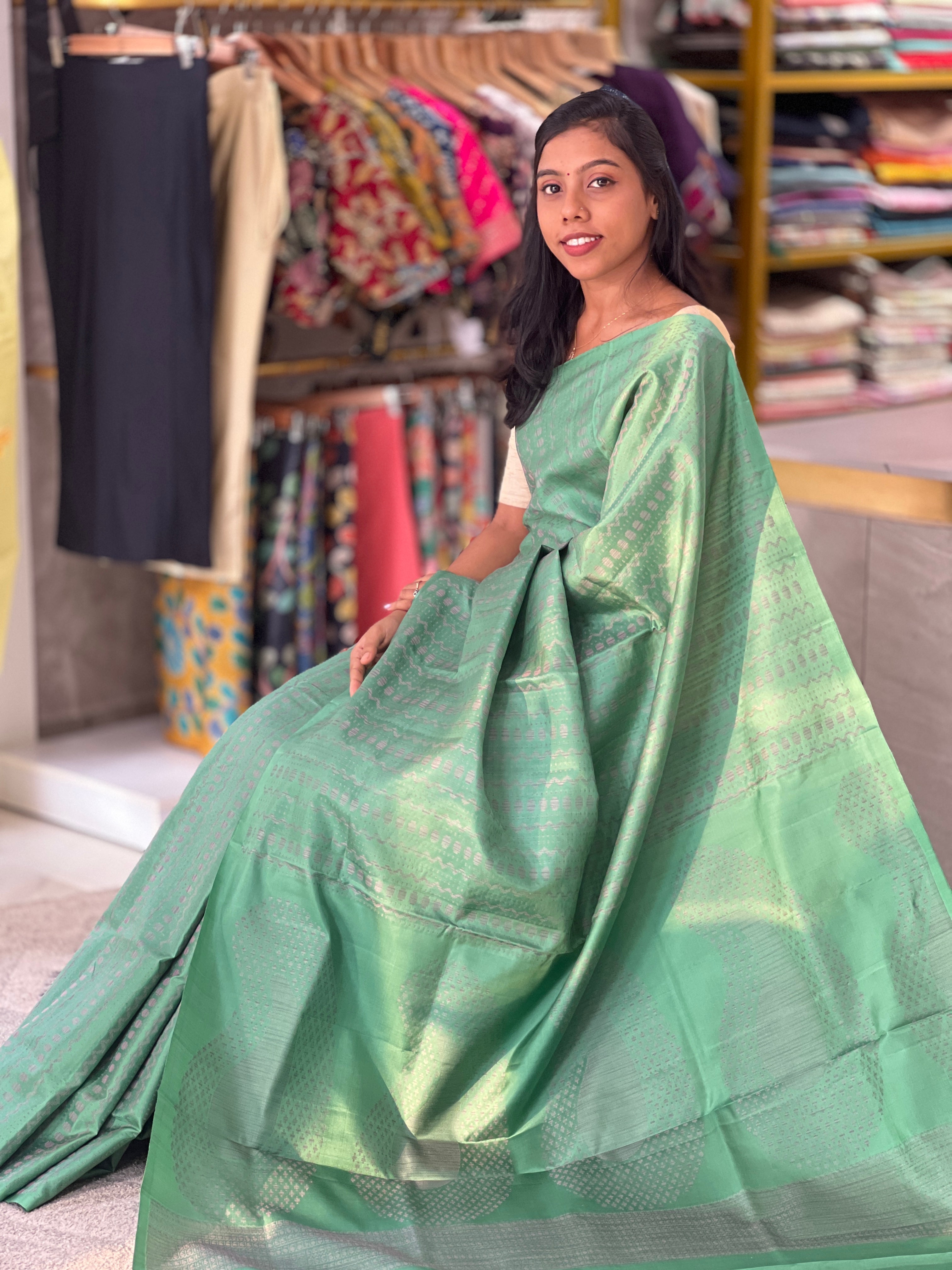 Thread Woven Soft Silk Saree | TT278