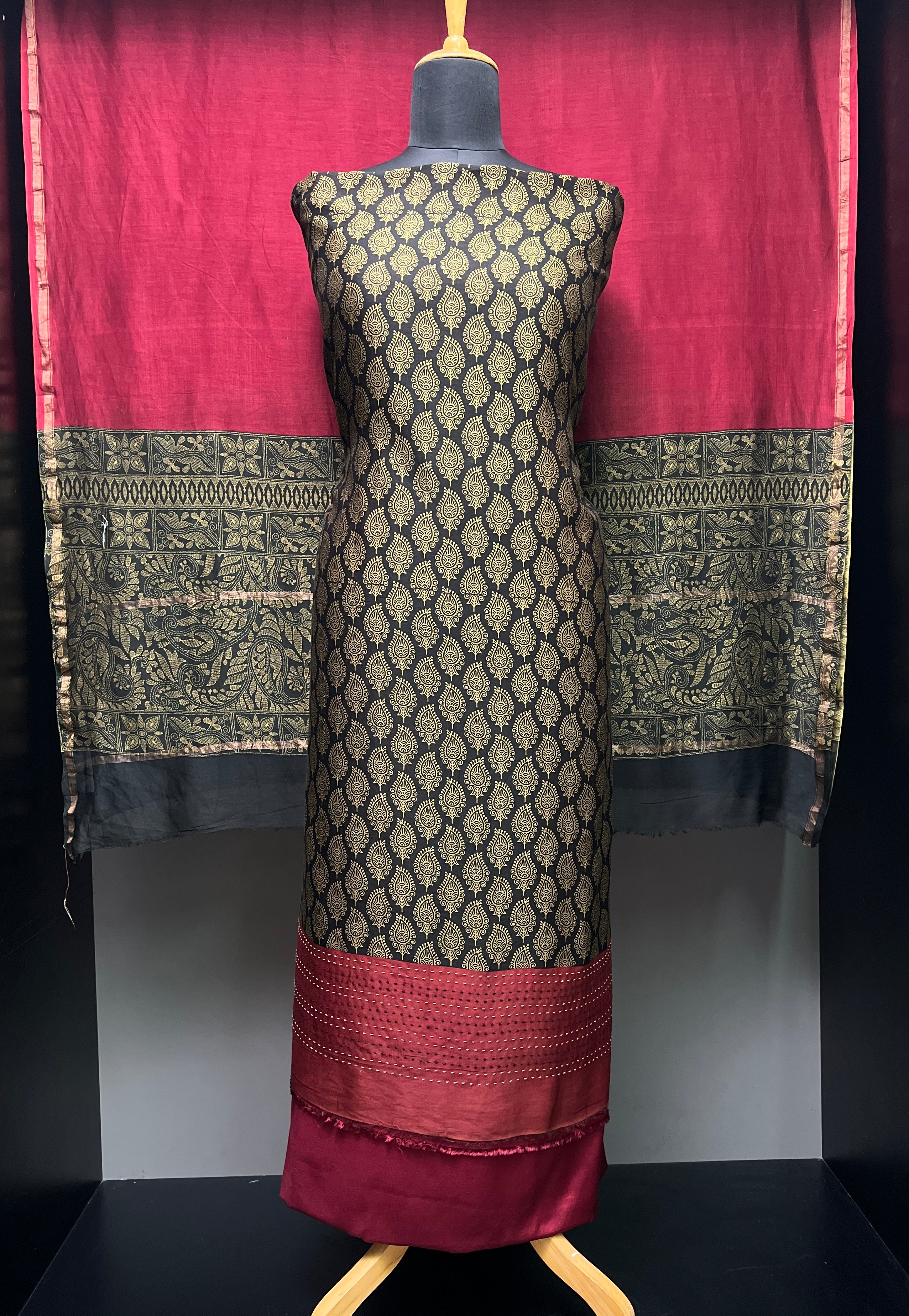 Digital Printed Chanderi Silk Salwar Set | LV425