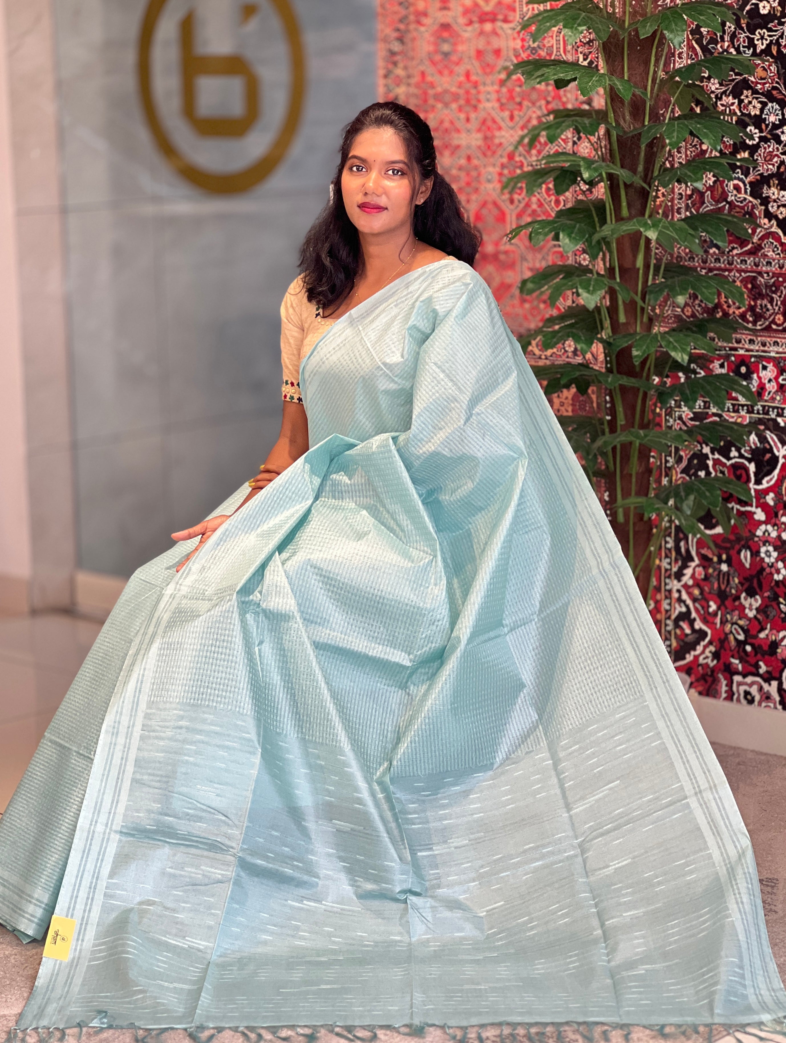 Thread & Kesiya Weaved Semi Tussar Saree | PNS190