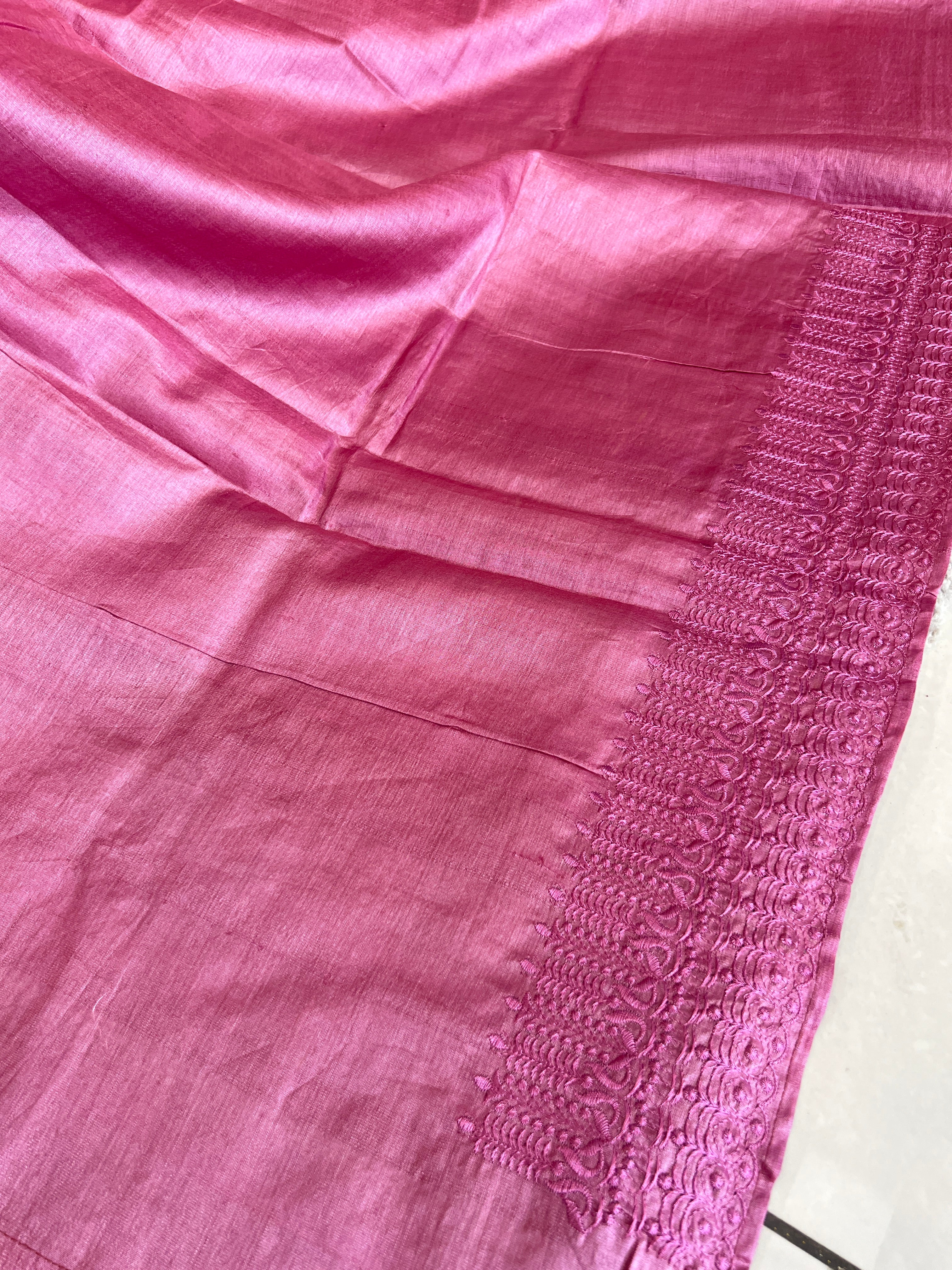 Computerized Embroidery Desi Tussar Saree |  SBP778