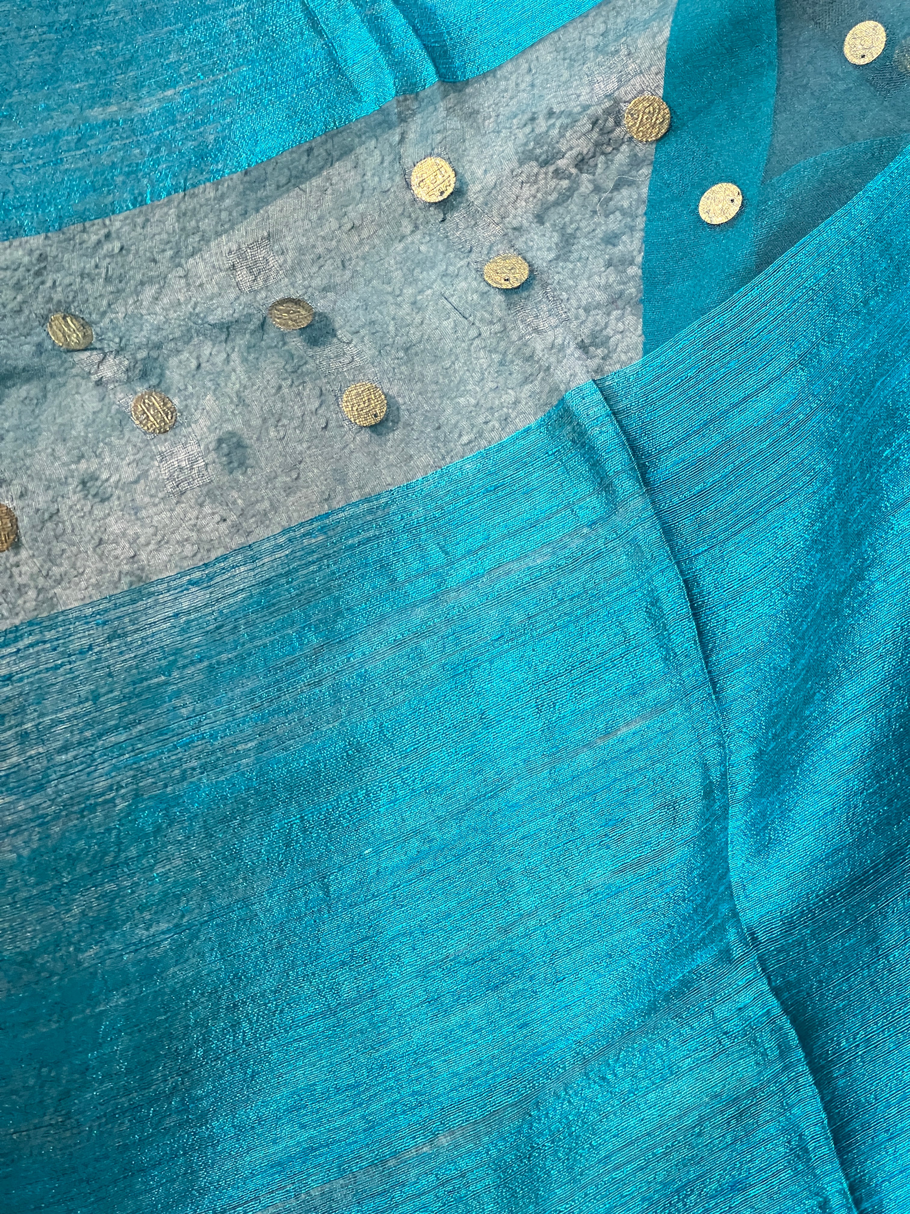 Coin Weaving Patterned Matka Tussar Saree | RGD677