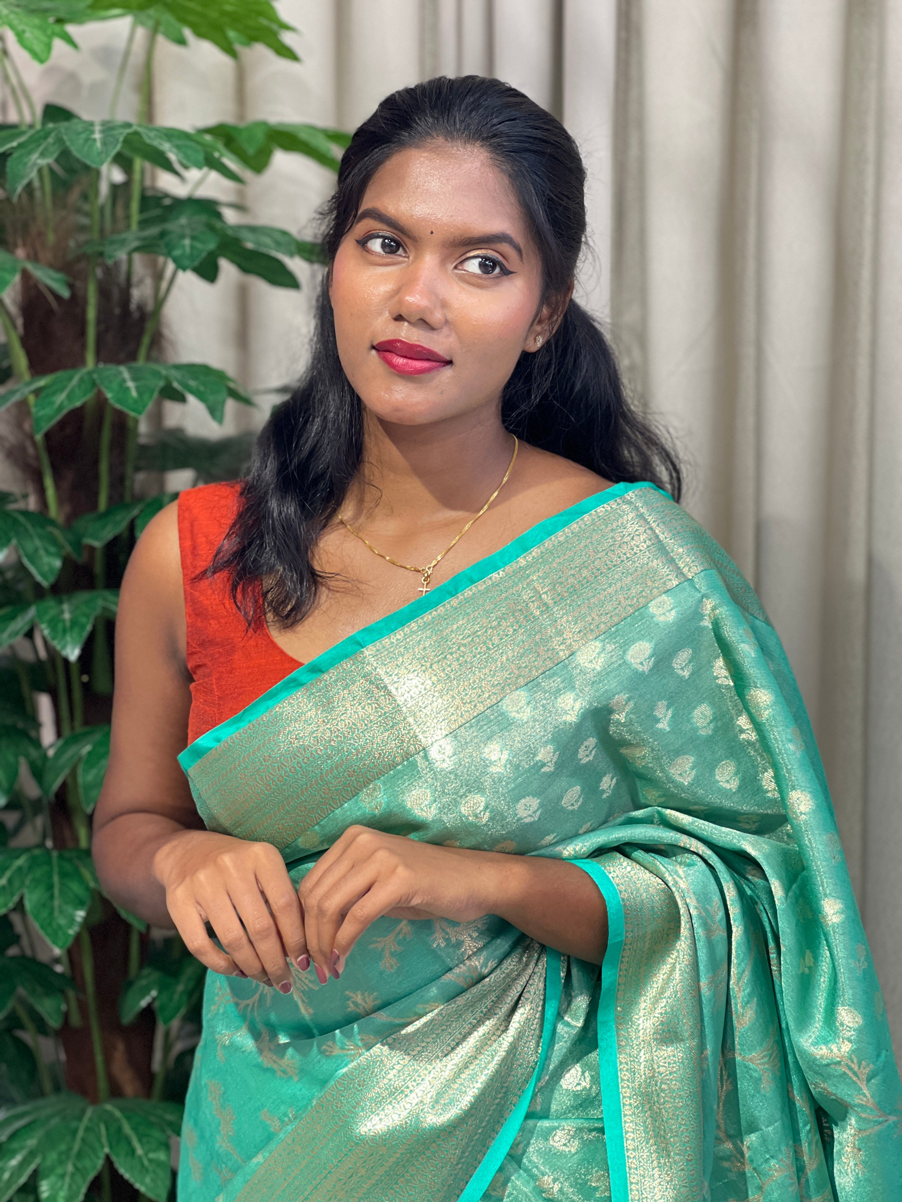 Brocade Pattern Tissue Banarasi Saree | NN325