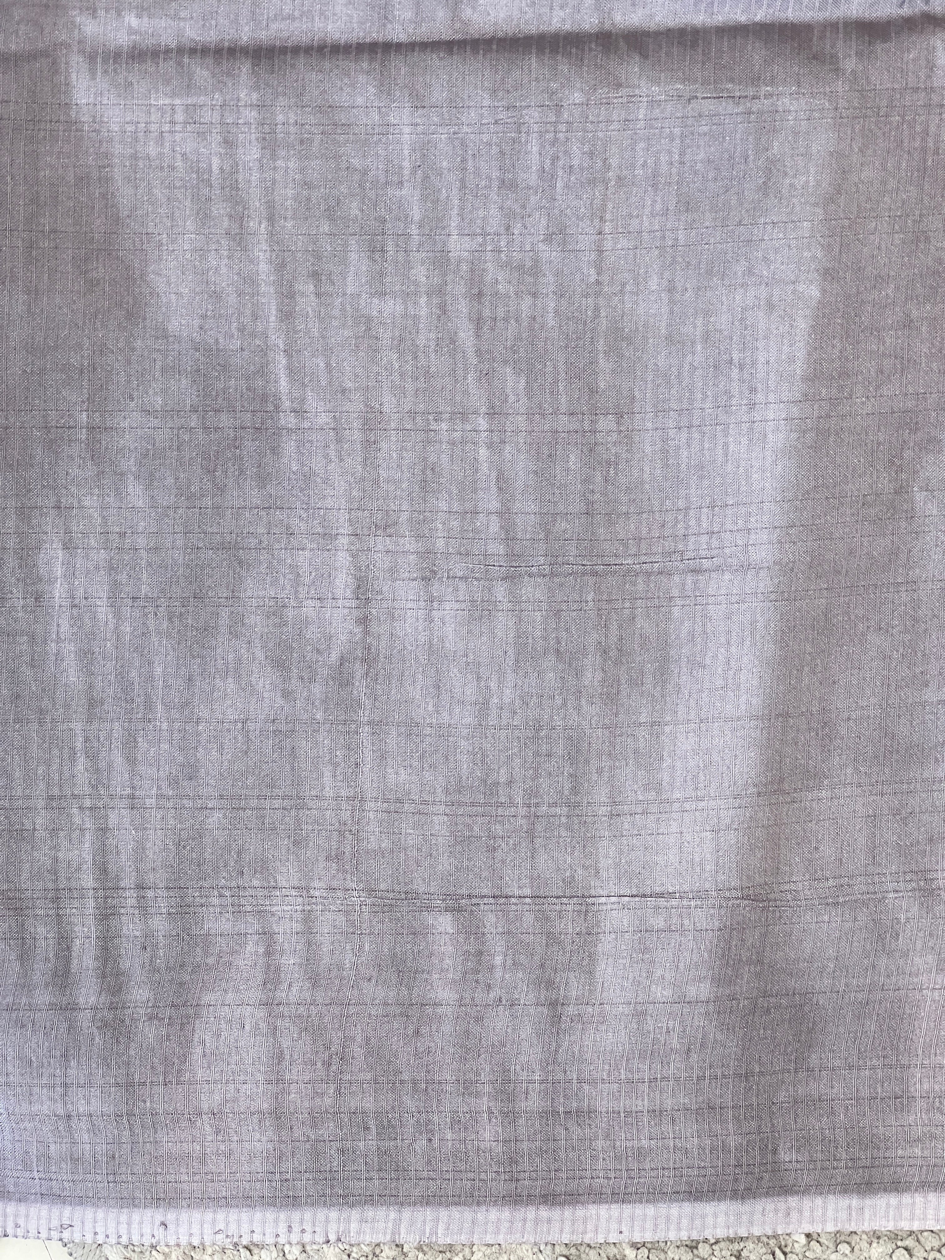 Thread Weaving Stripes Patterned Semi Tussar Saree | PNS128