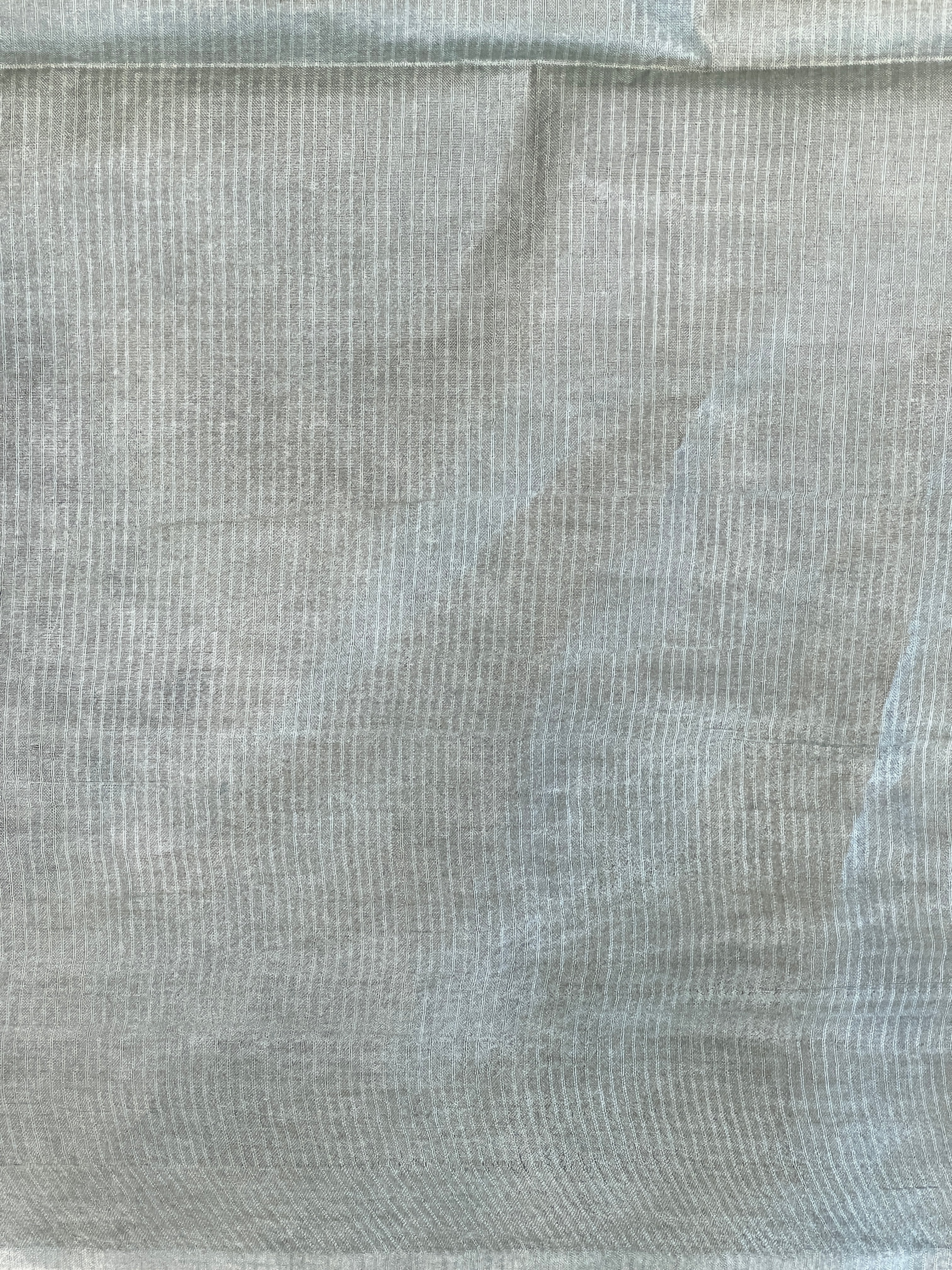 Geometric Weaving Patterned Tussar Finish Saree | PNS108