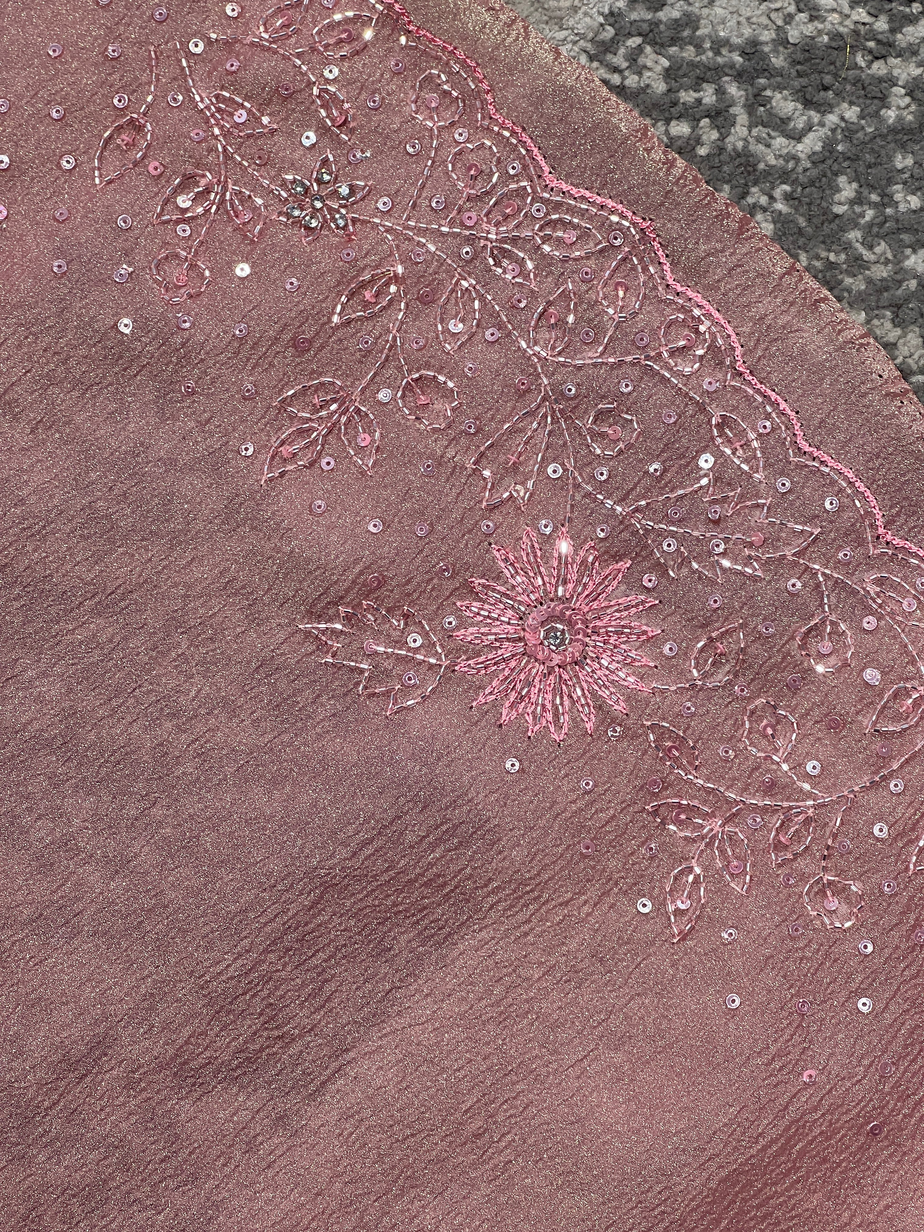 Party Wear Shimmer Crushed Organza Saree | SBP994