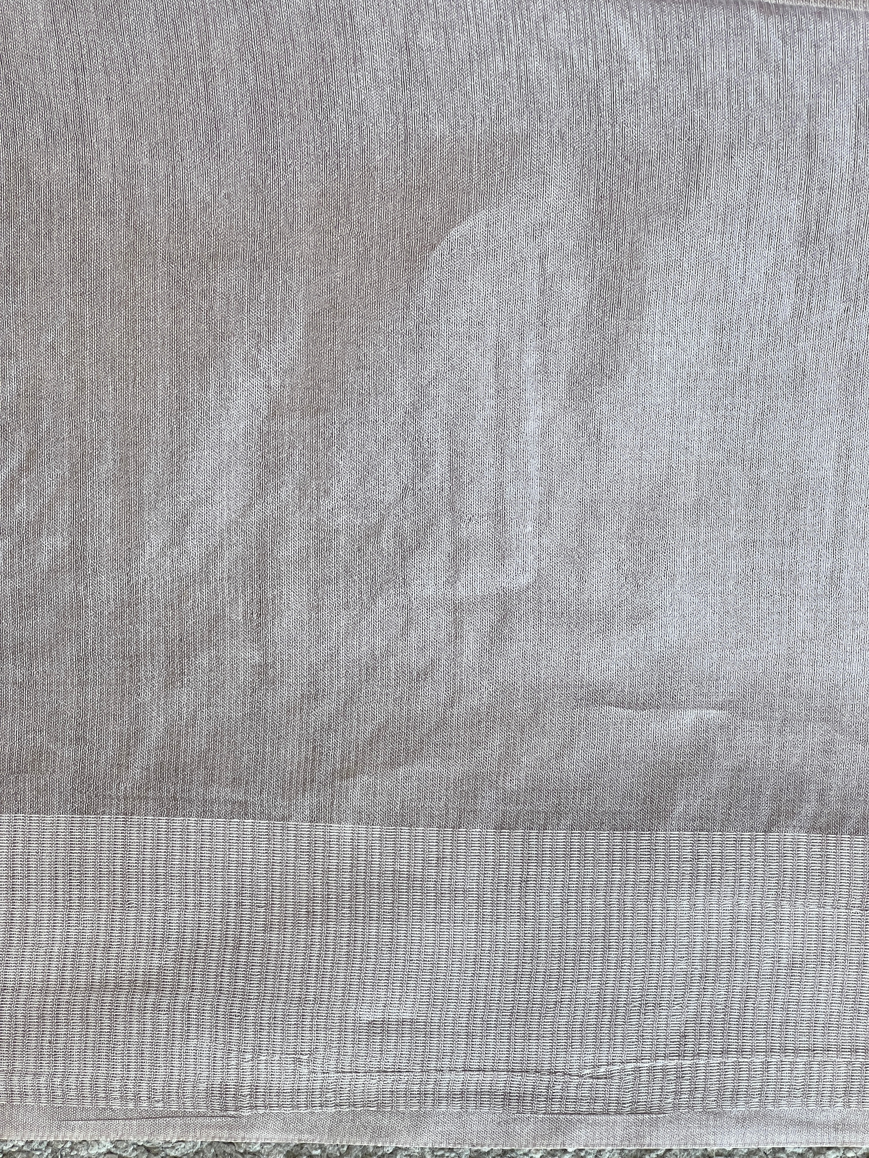 Thread Weaving Geometric Patterned Semi Tussar Saree | PNS159