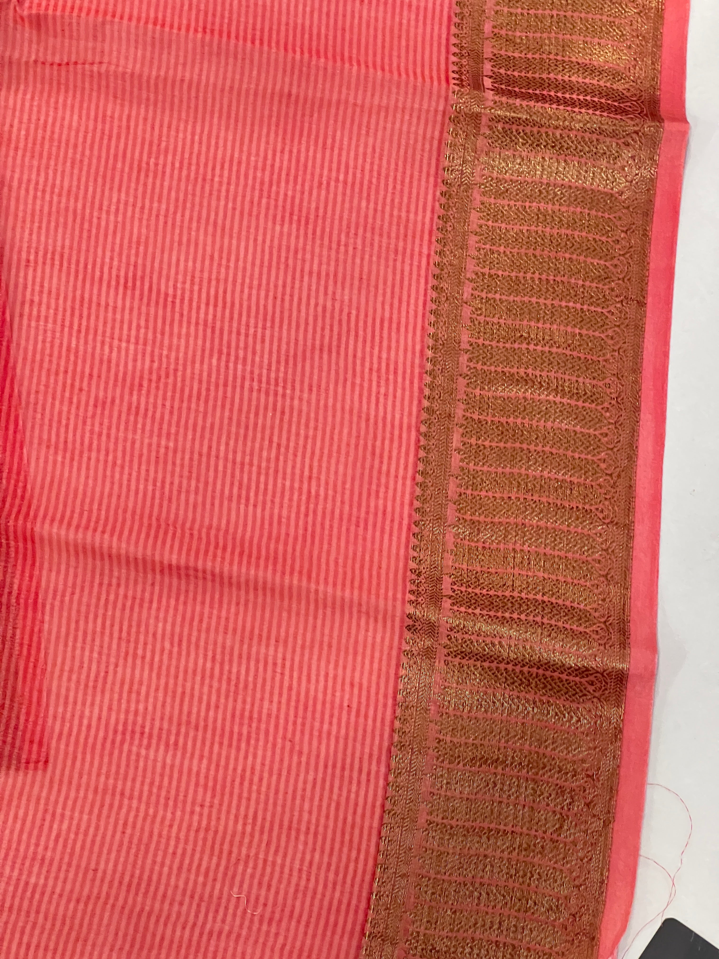 Zig Zag Print Patterned Chanderi Saree | RGD171