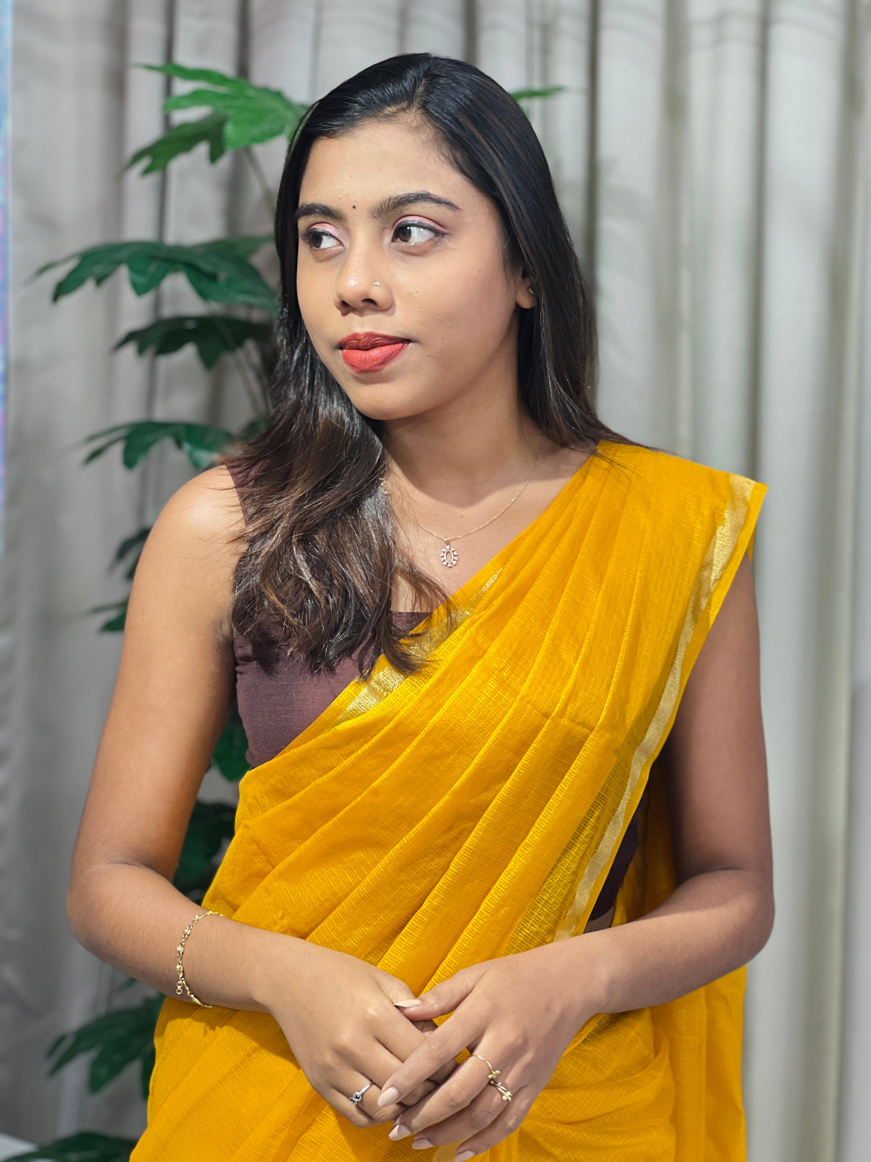 Zari Border Detailed Kota Saree | RK309