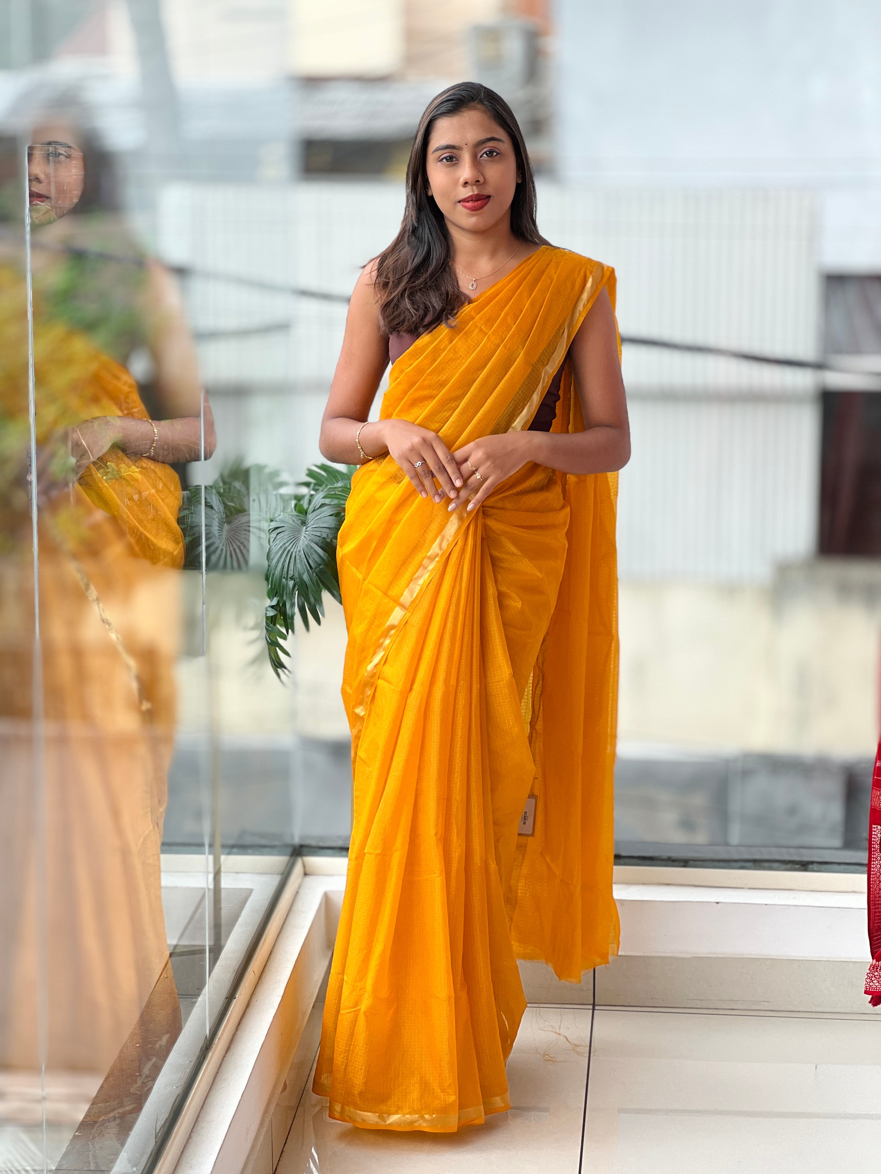 Zari Border Detailed Kota Saree | RK309