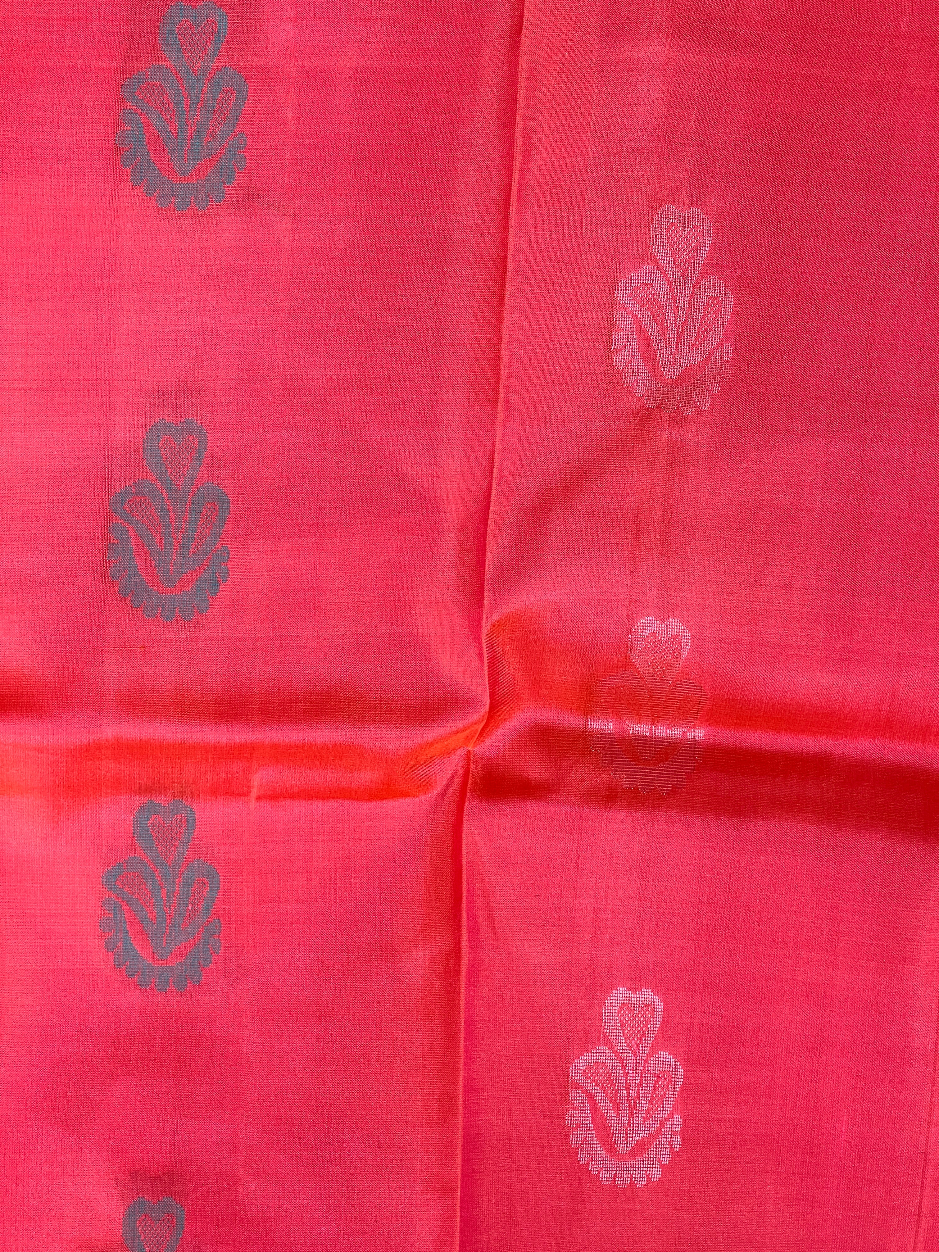 Pink Zari With Thread Woven Soft Silk Saree | SMS186