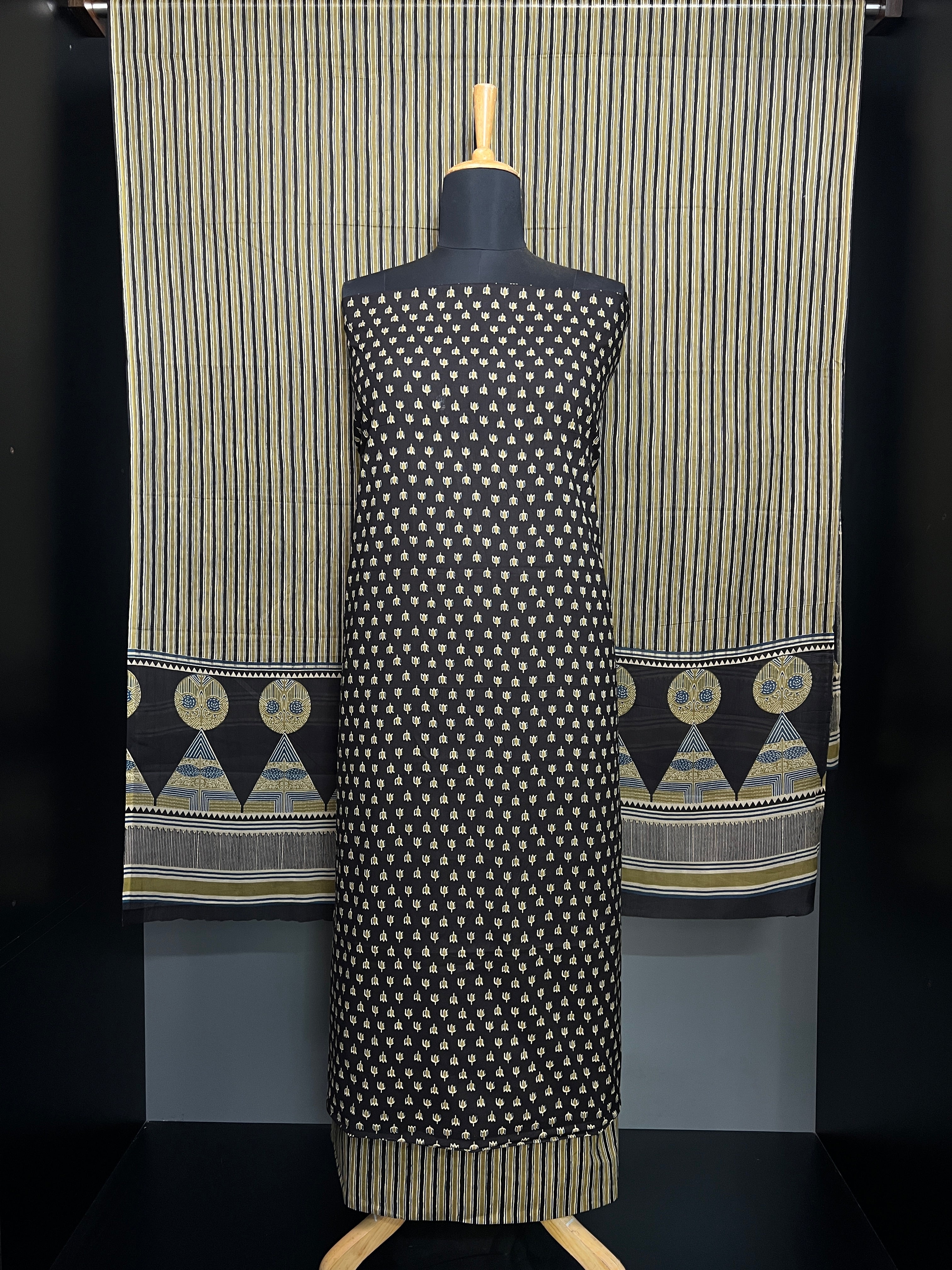 Lotus Printed Cotton Salwar Set | HE113