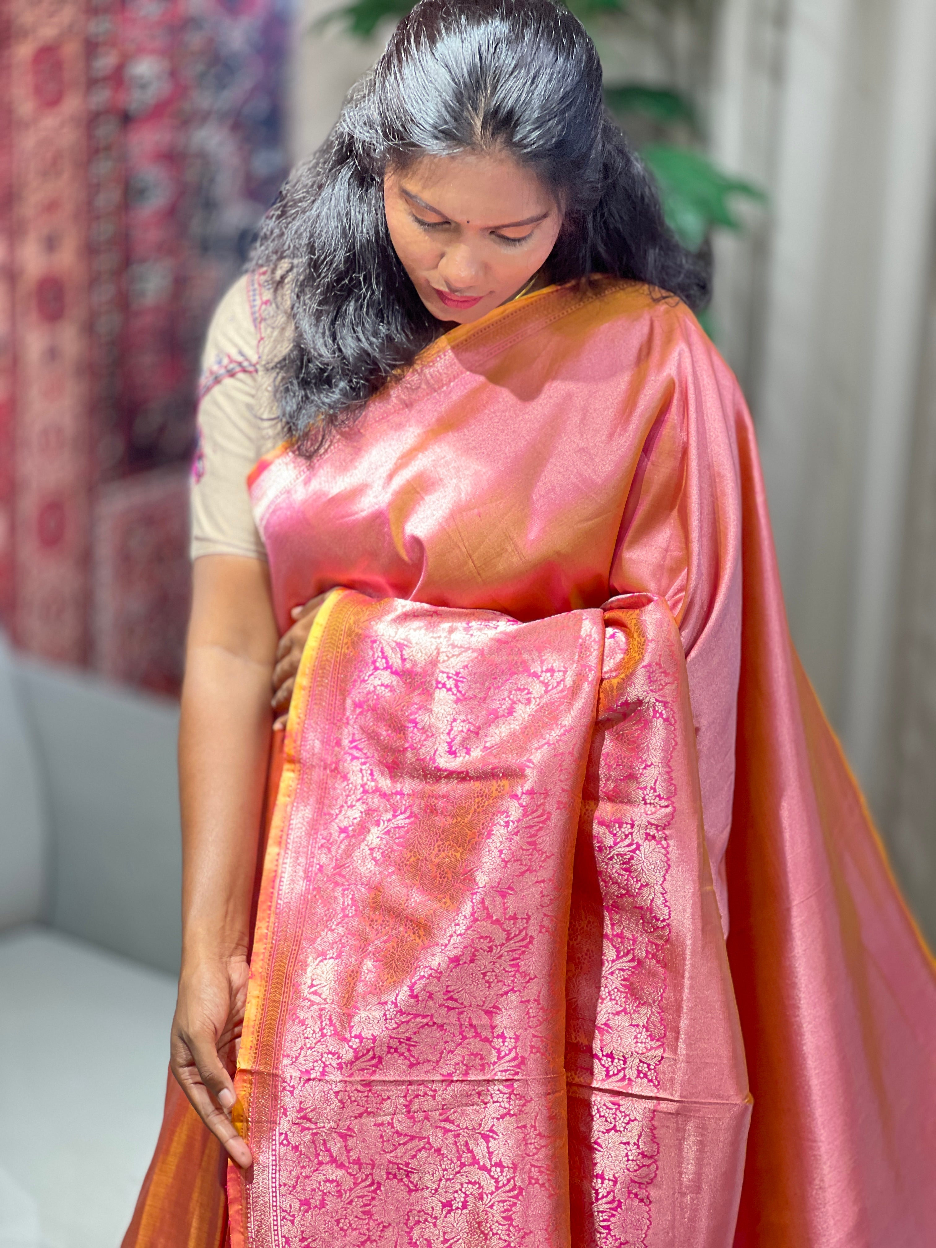Zari Woven Pure Banarasi Saree | YNG613