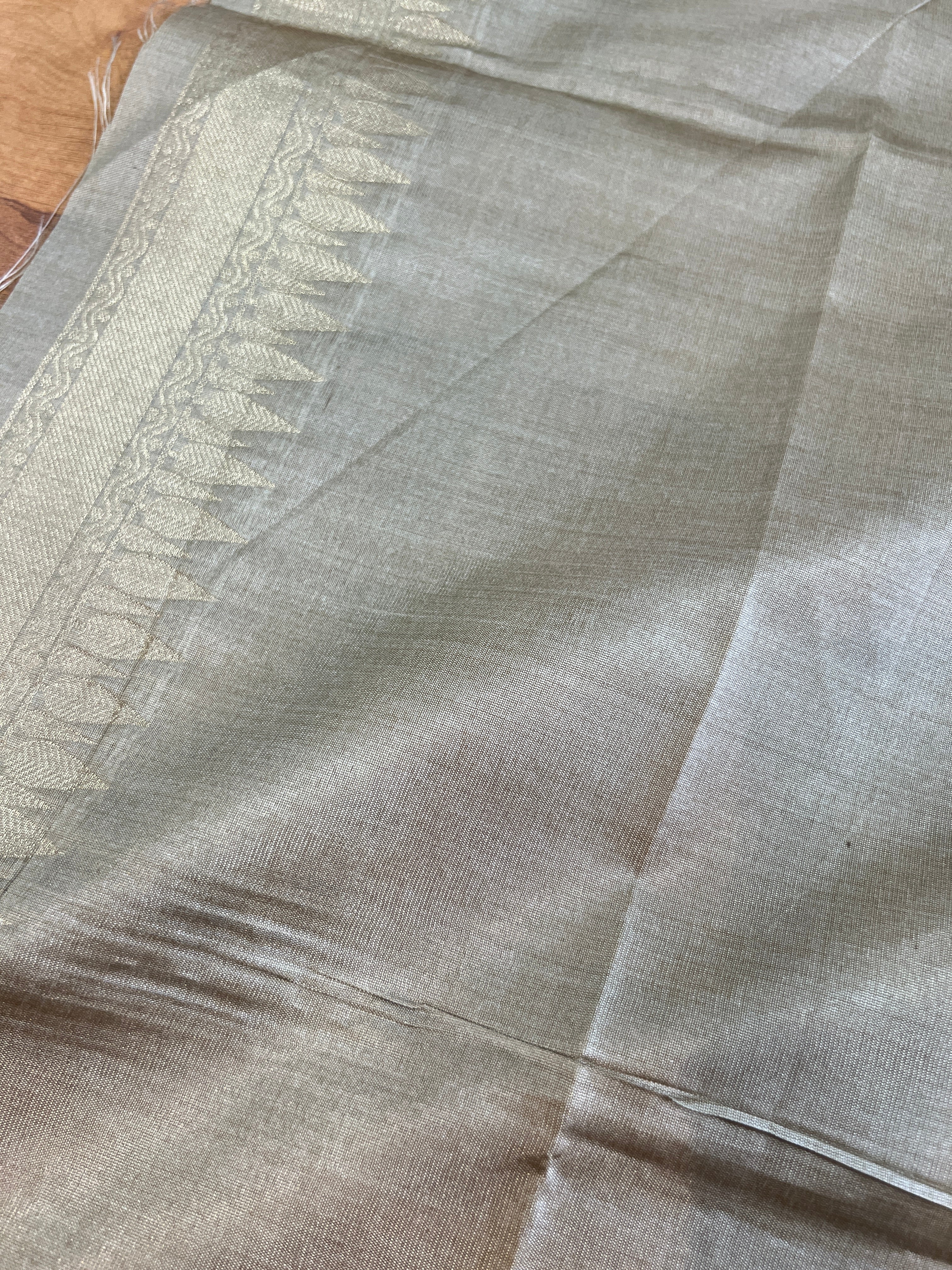 Tree Weaving Pattern Semi Tussar Saree | YNG242