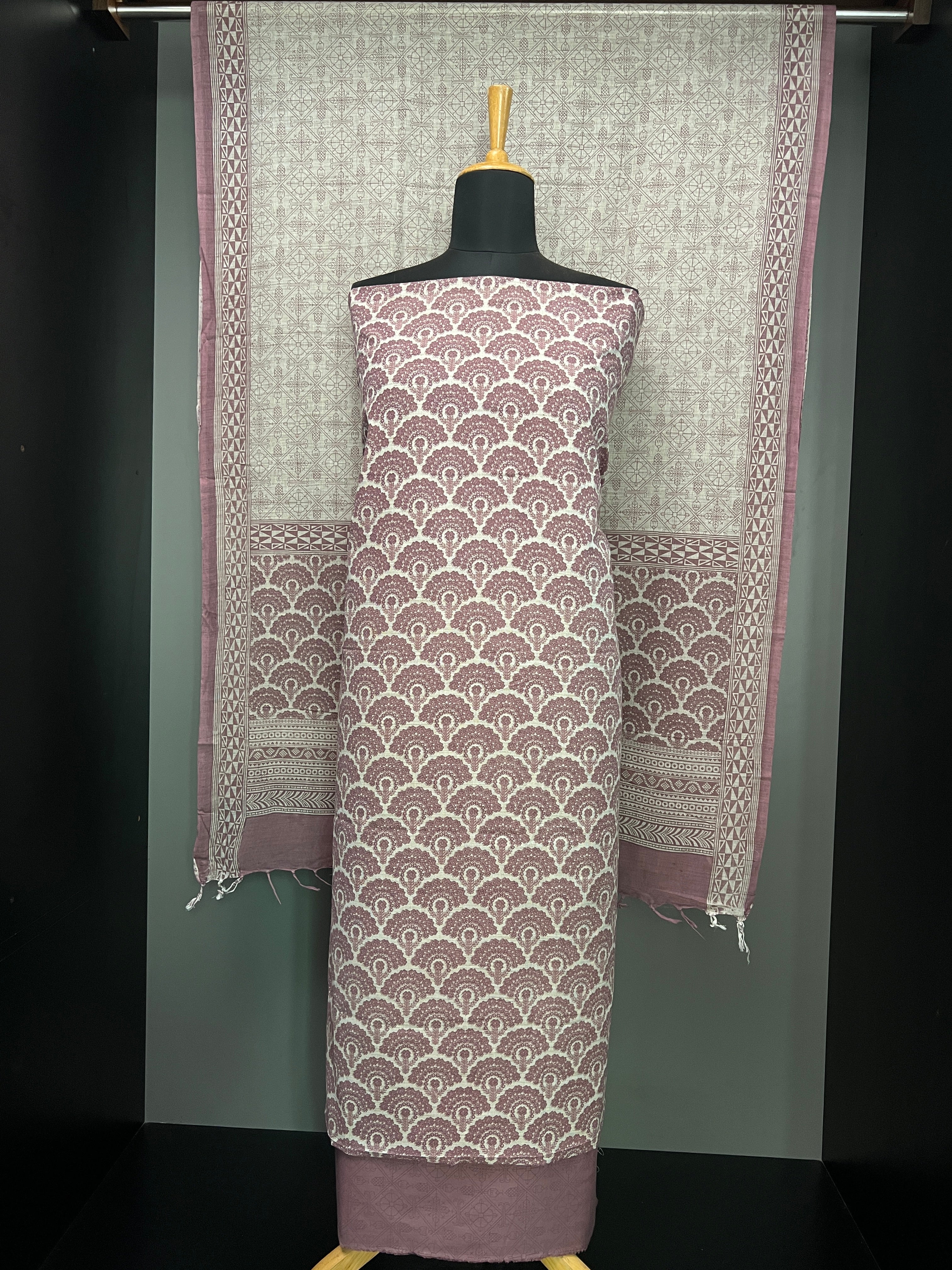 Digital Print Detailed Cotton Salwar Set | HE107