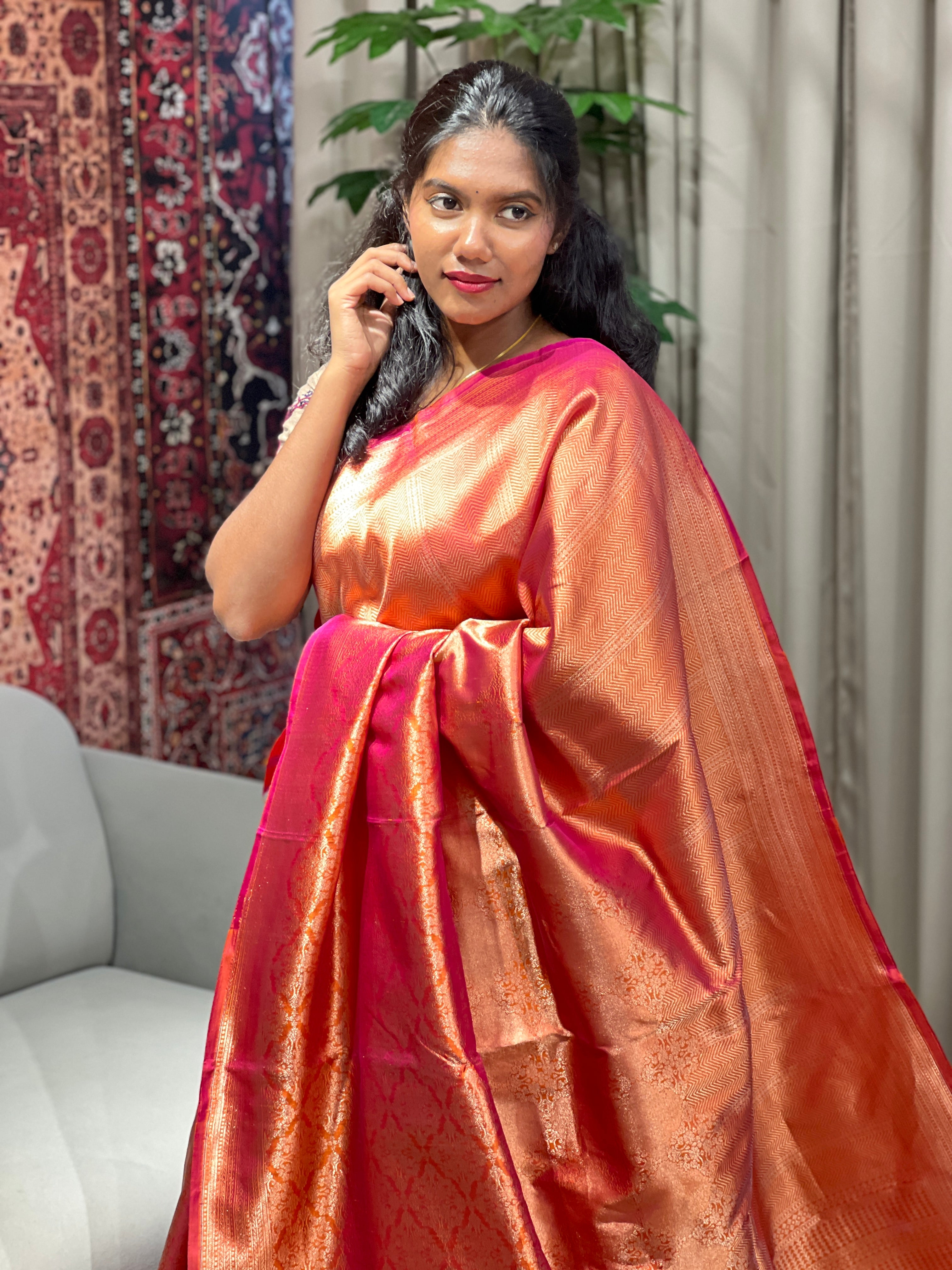 Zari Woven Banarasi Saree | YNG615