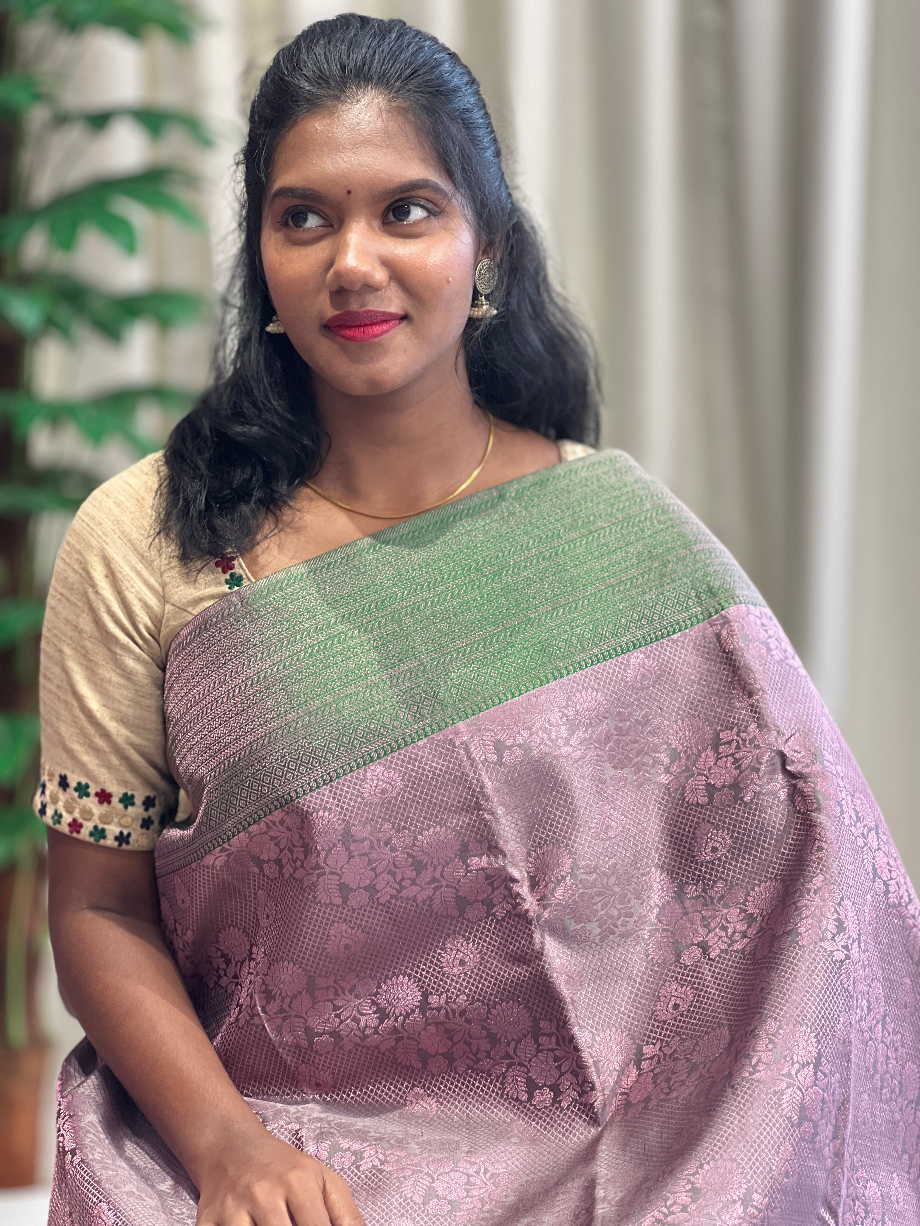 Floral Design Kanchipuram Saree | OM246