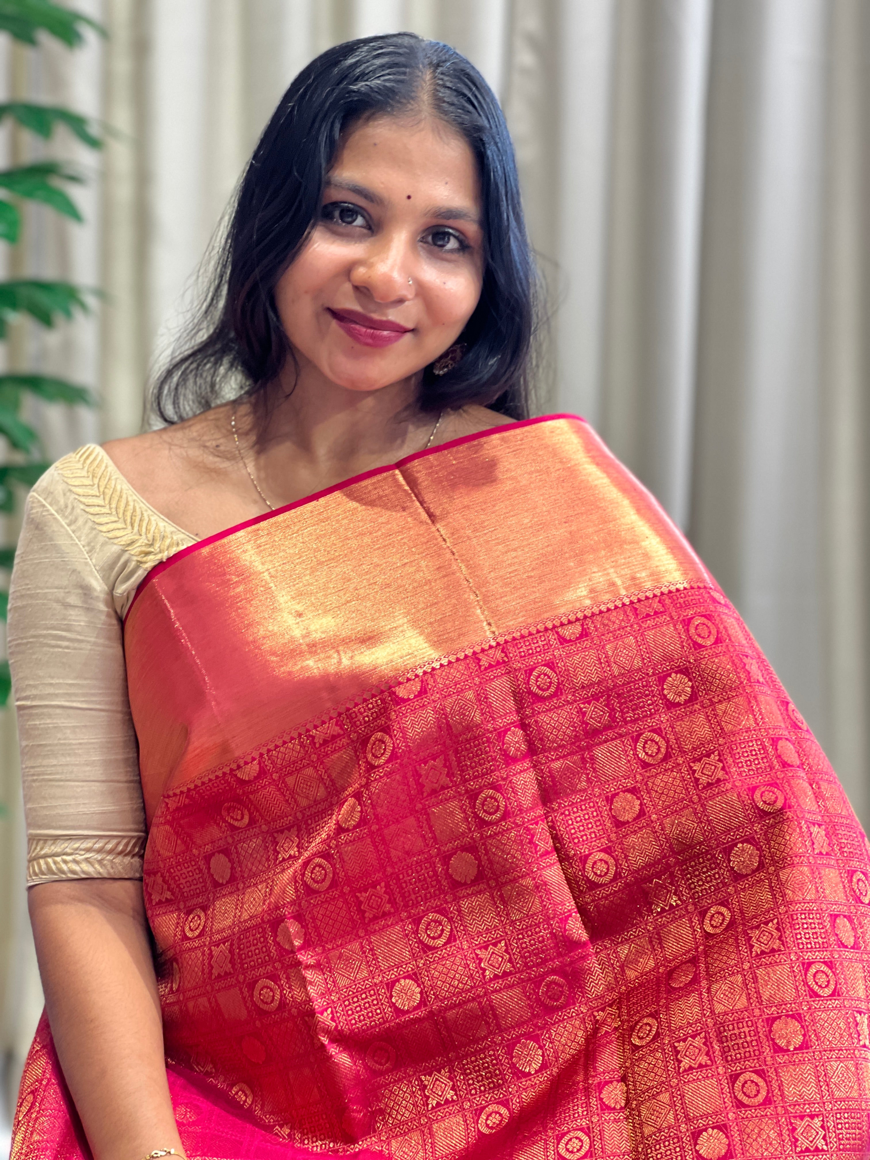 Hand Woven Kanchipuram Saree | SME208