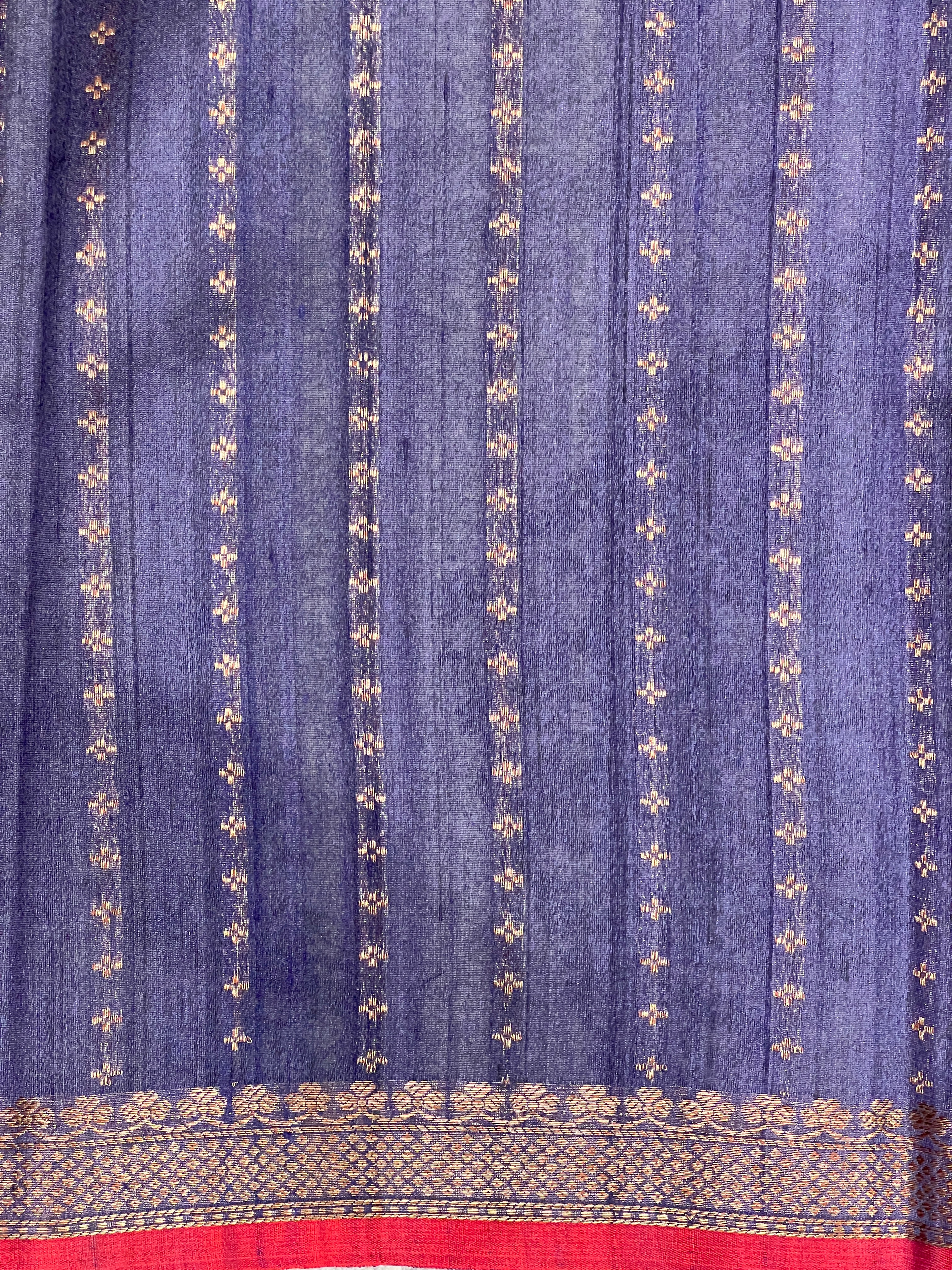 Golden Zari Woven Tussar Banarasi Saree | YNG607
