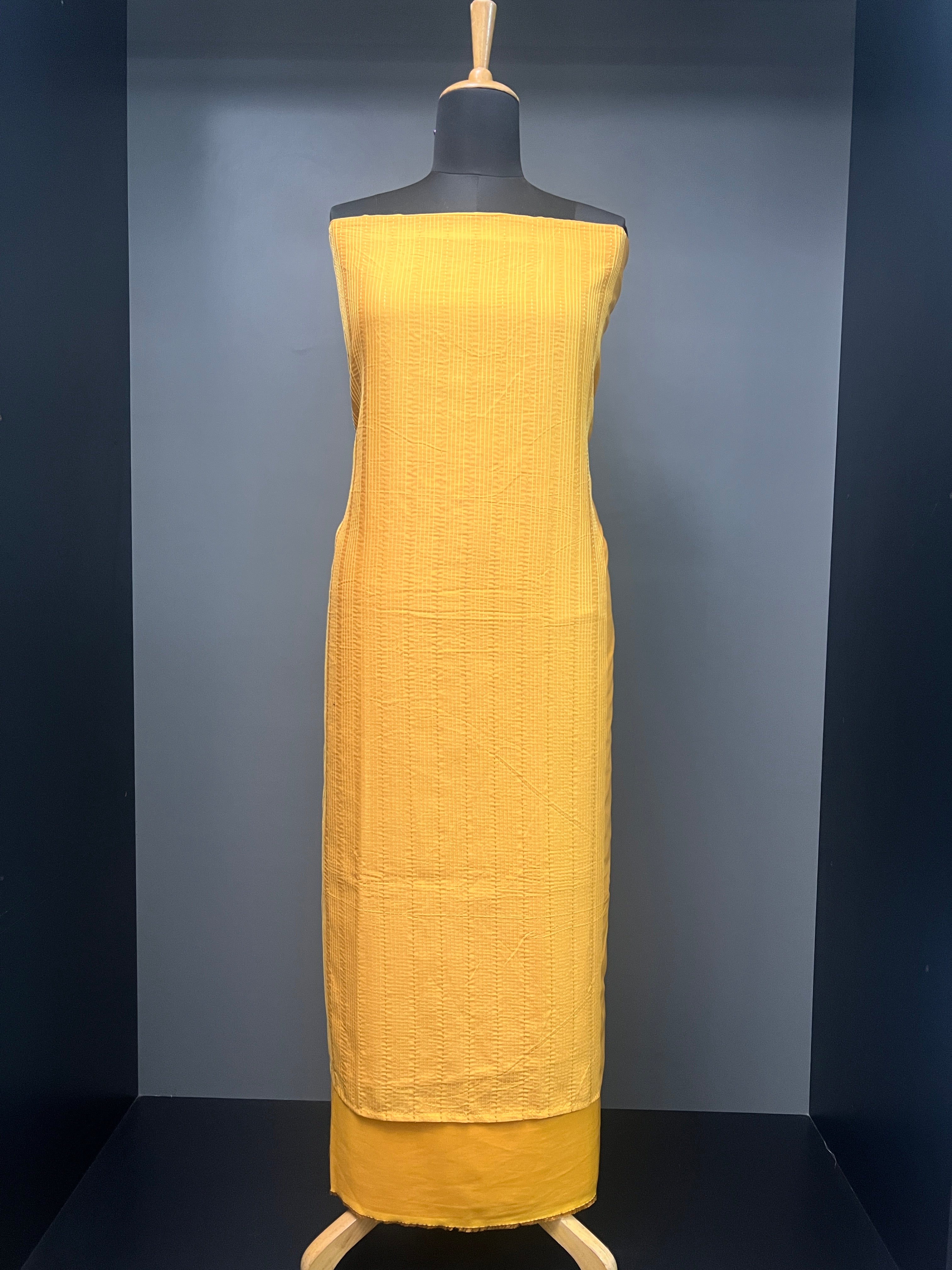 Kantha Weaved Chanderi Silk Salwar Set | HE237