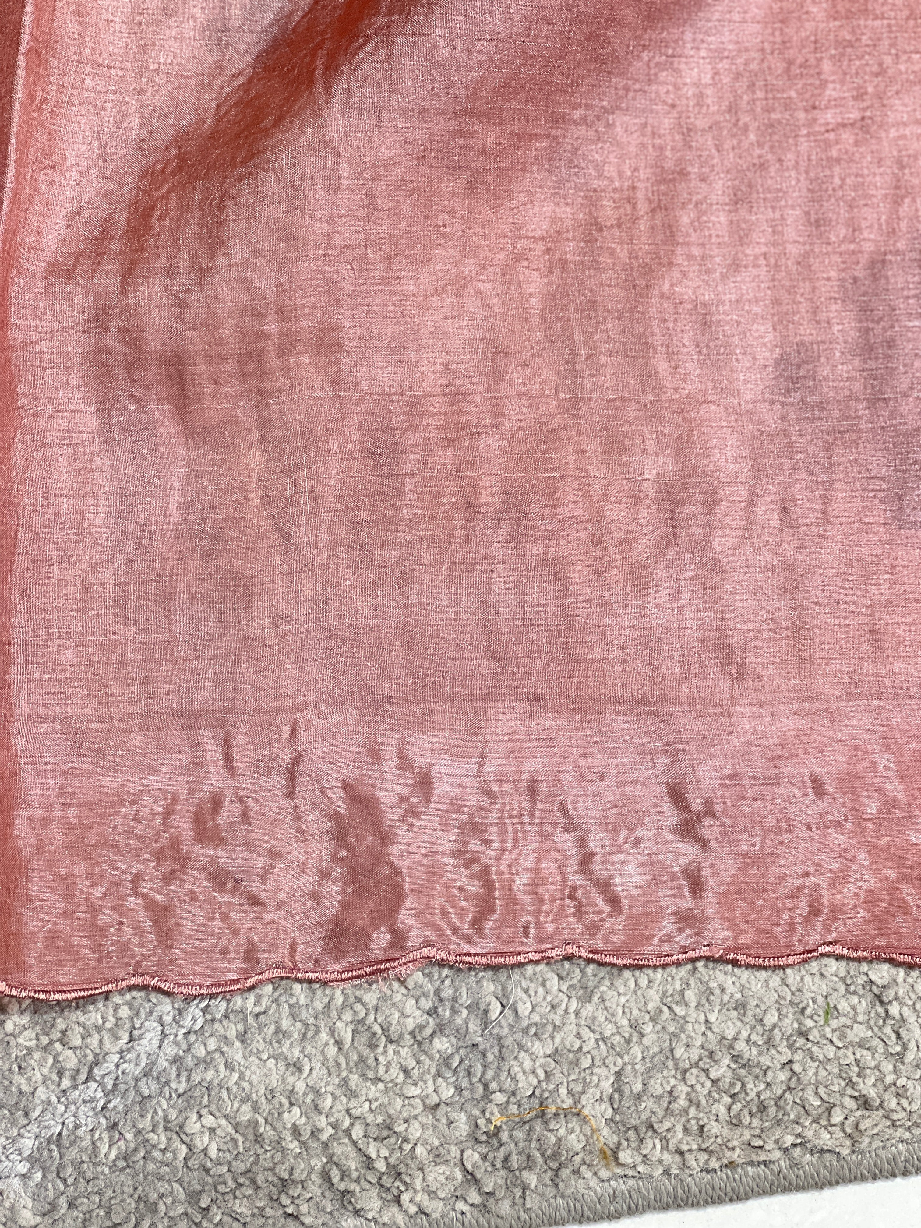 Machine Embroidery Detailed Tussar Saree | YNG568