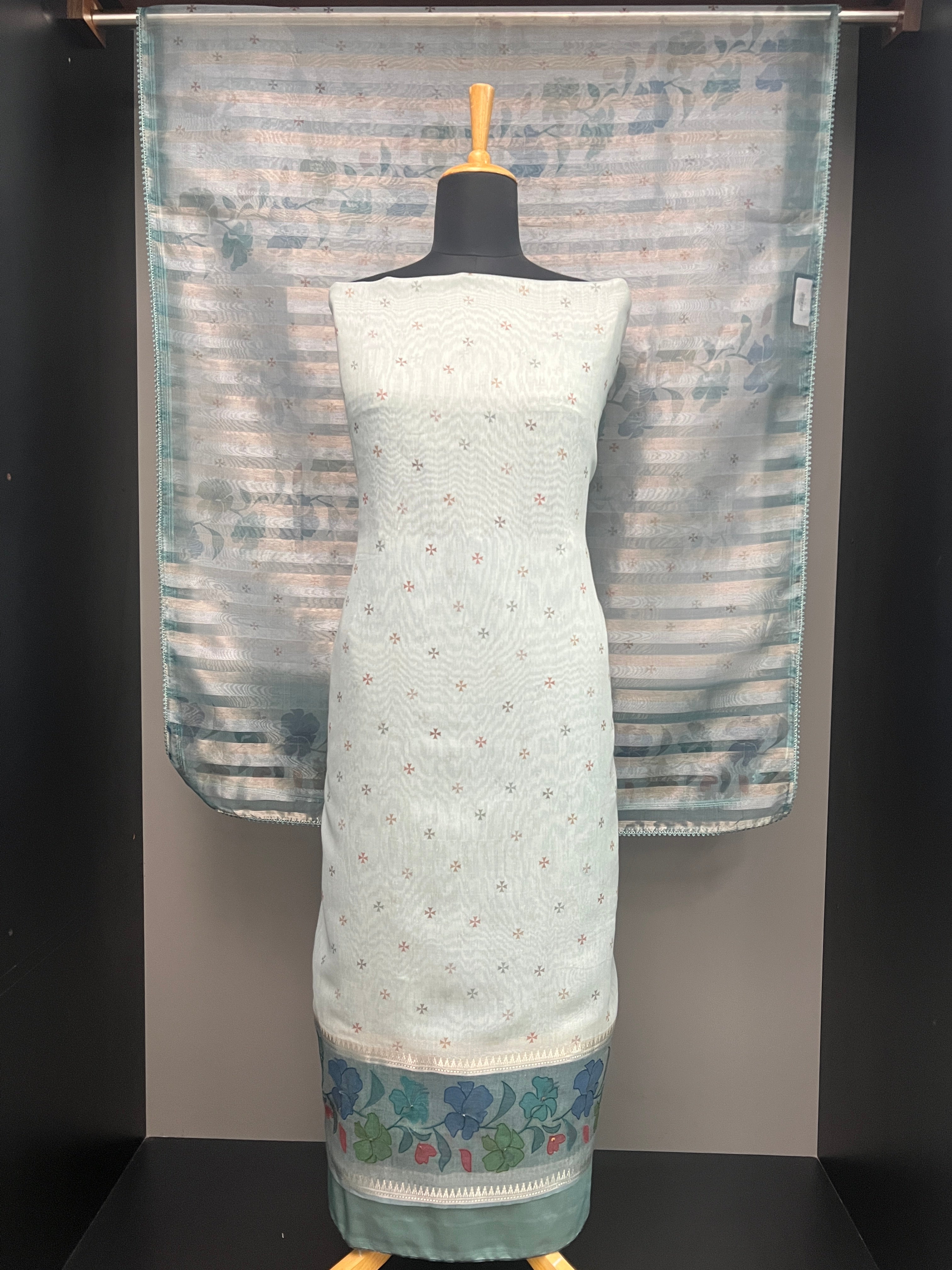 Digital Print  Chanderi Salwar Set | SUN595