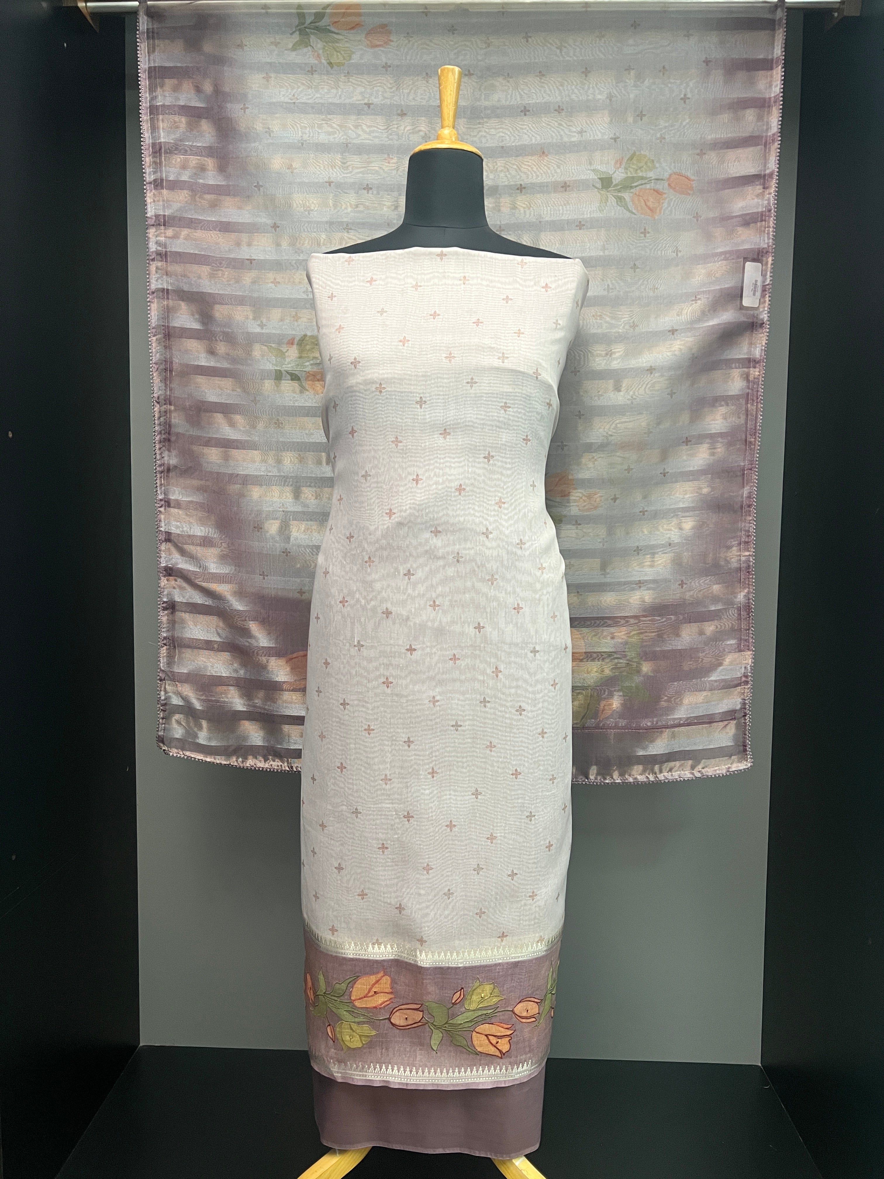 Digital Print  Chanderi Salwar Set  | SUN597