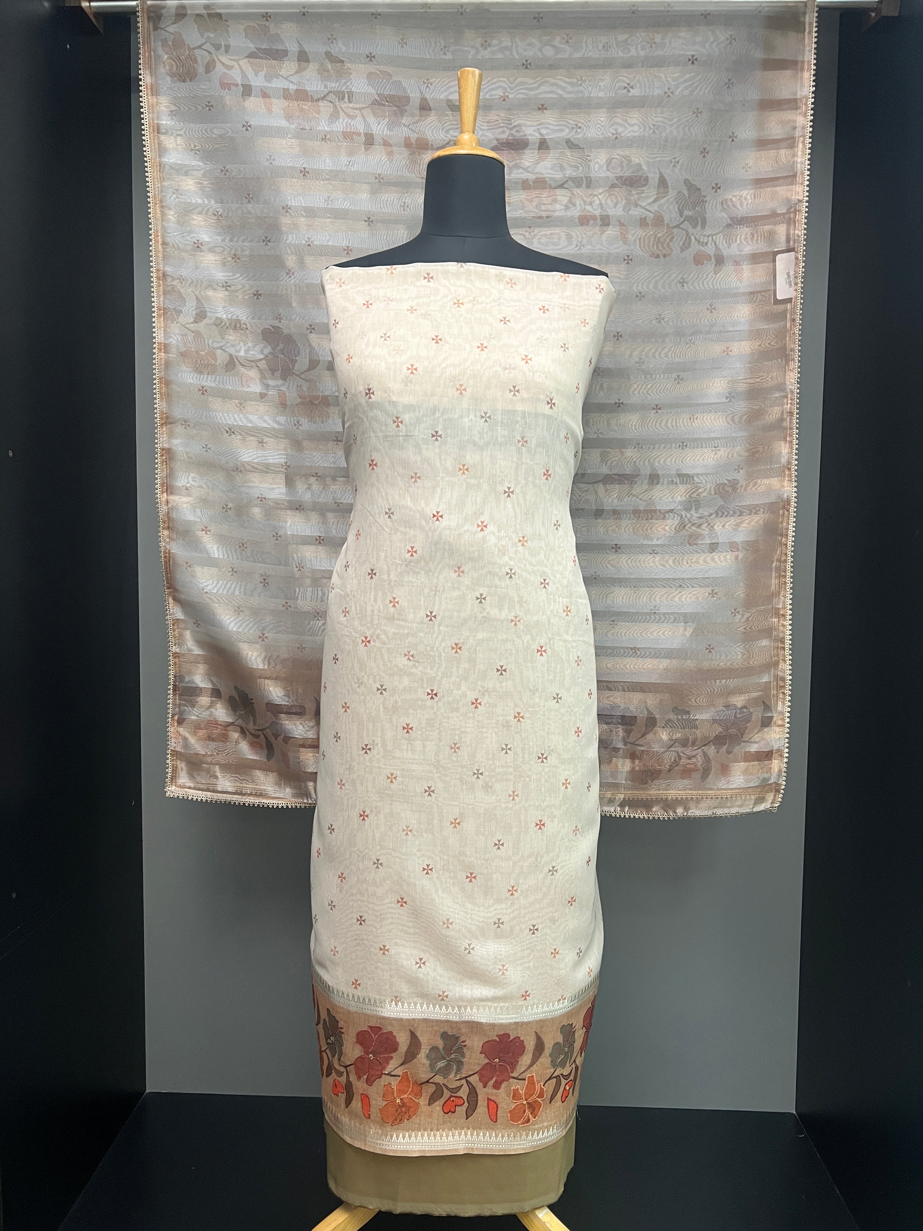 Digital Print  Chanderi Salwar Set  | SUN593