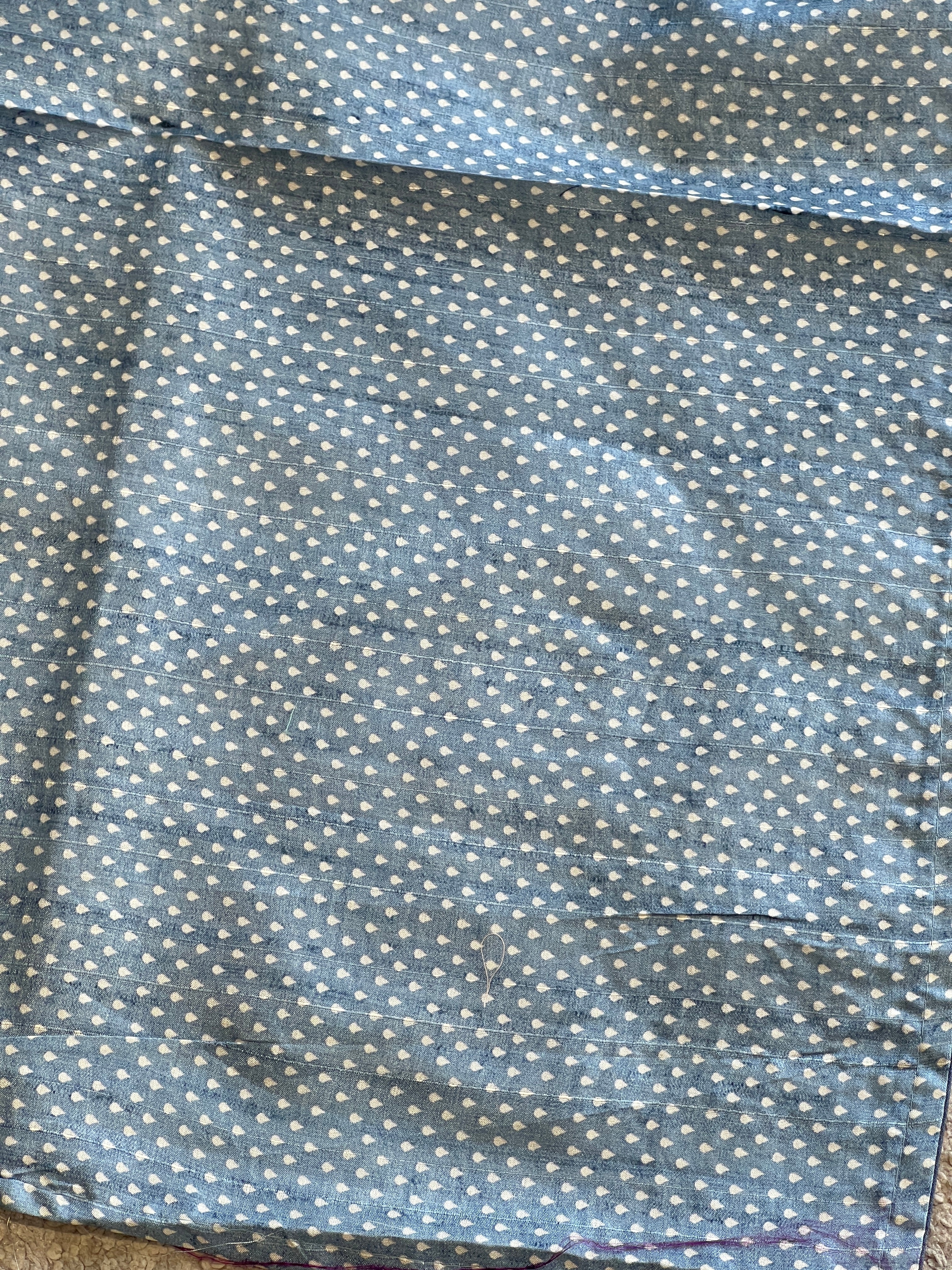 Print With Machine Embroidery Detailed Semi Tussar Saree | SVF154