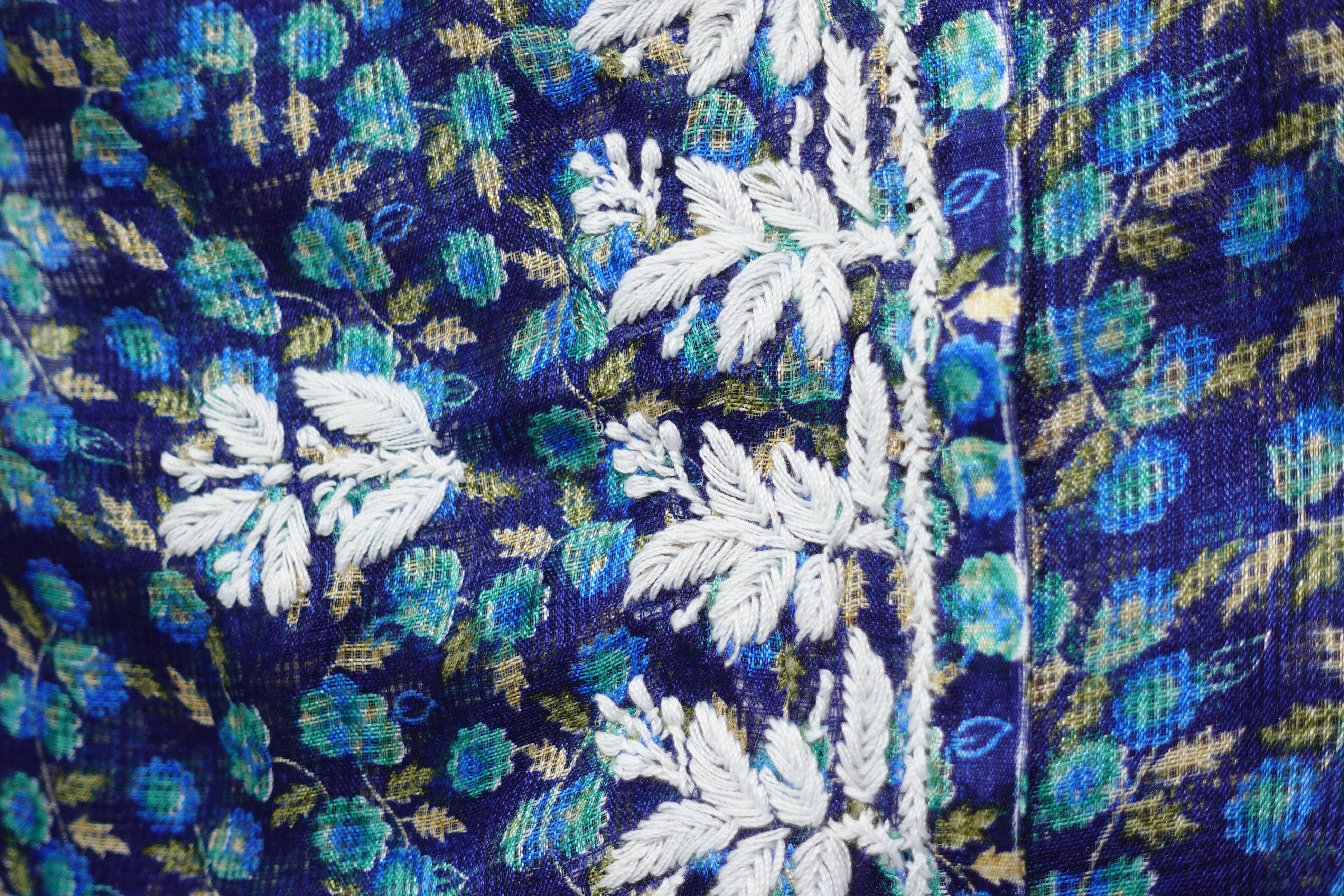 Hand Embroidered Chikankari Kurta Materials | SR307