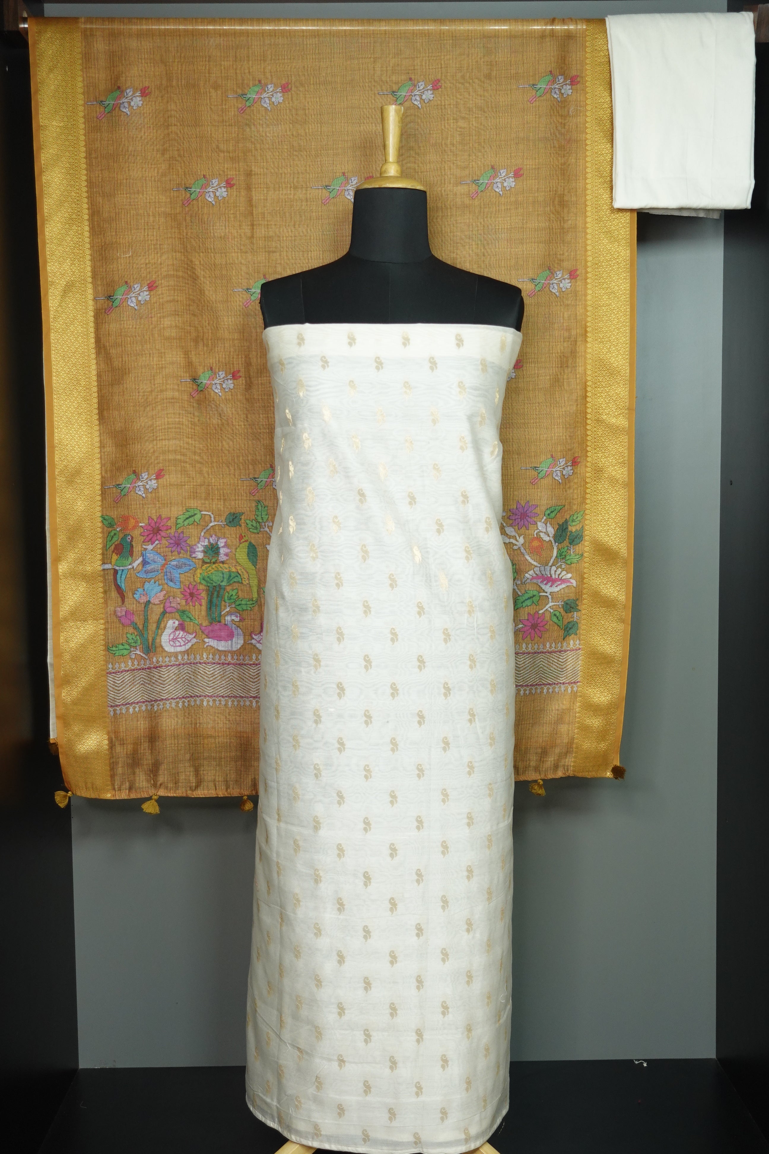 Chanderi Salwar Set with Banarasi Bhutas | JCL681