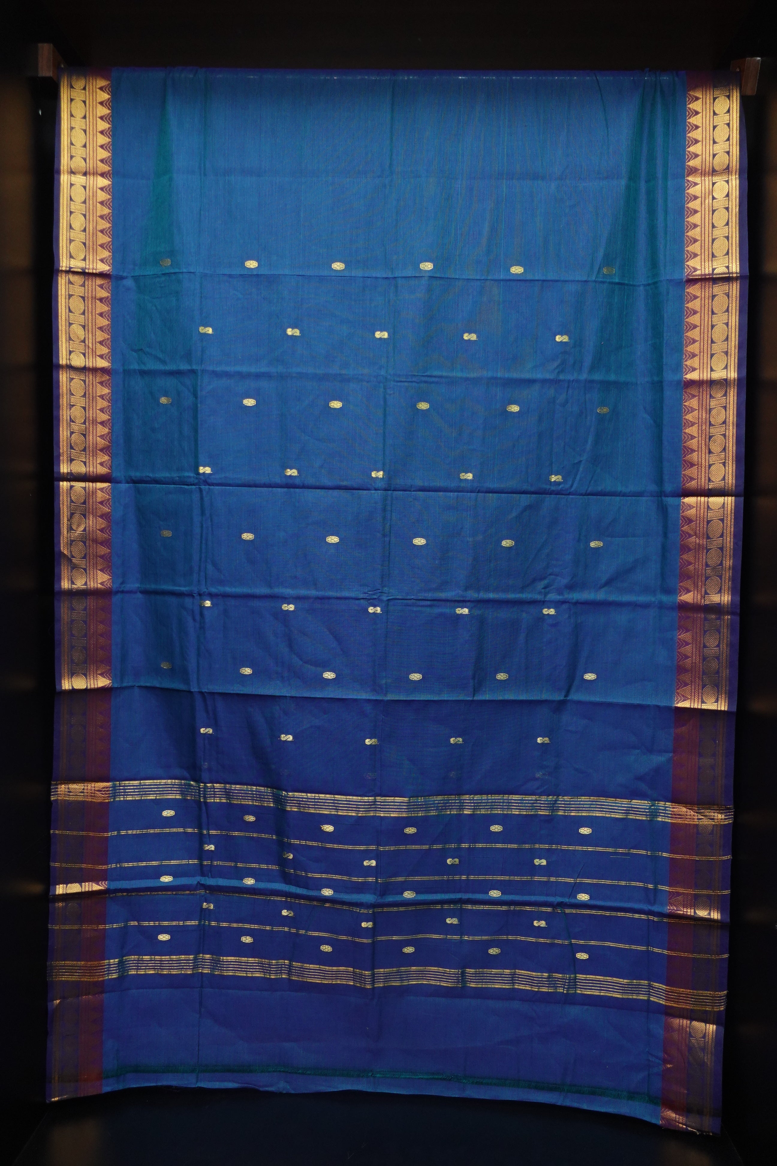 Zari Bordered Kanchi Cotton Saree | VR161