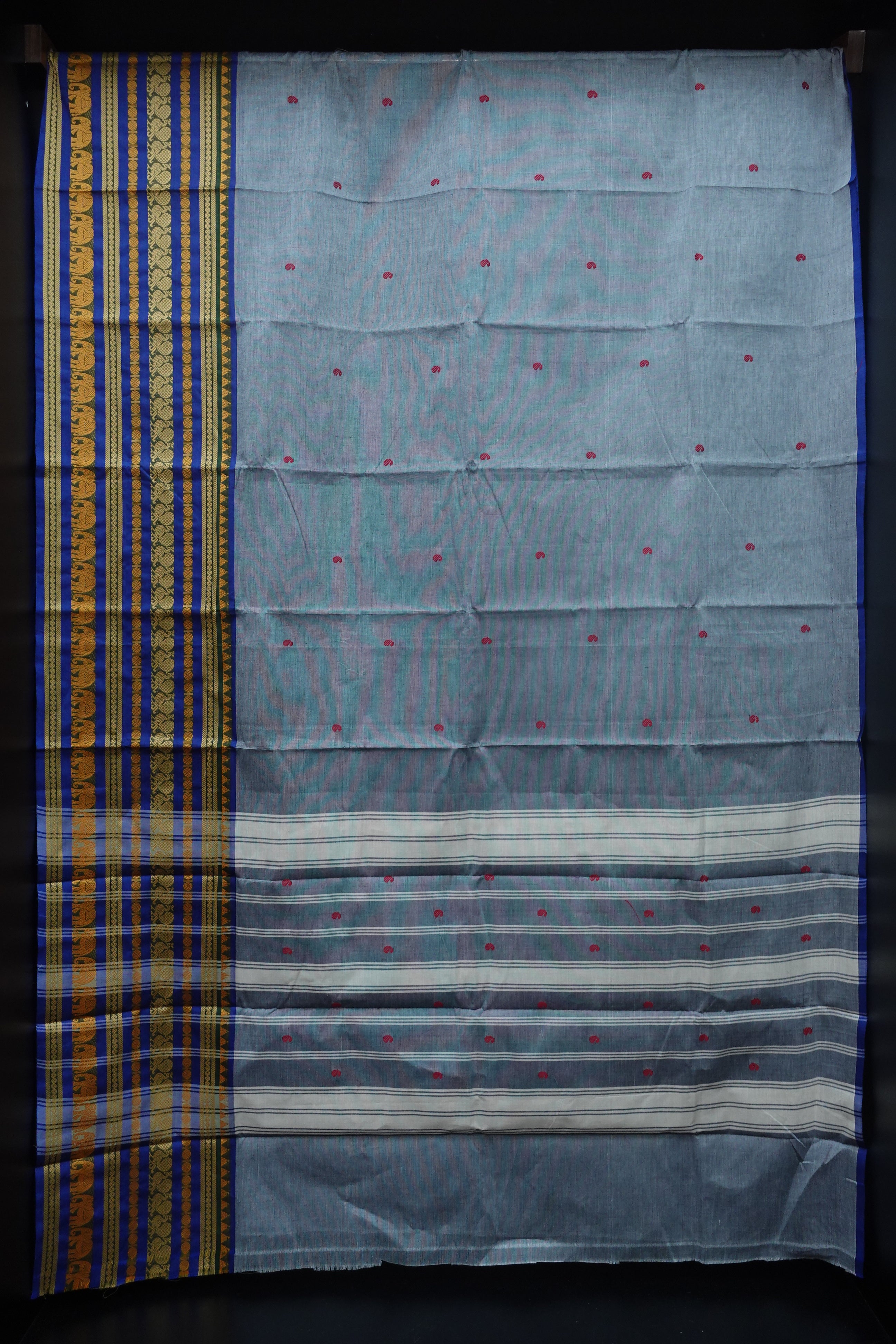 Kanchi-Cotton Sarees with Broad Border | VR178