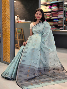 Geometrical Motif Mercerized Cotton Saree ( Without Blouse ) | LP101